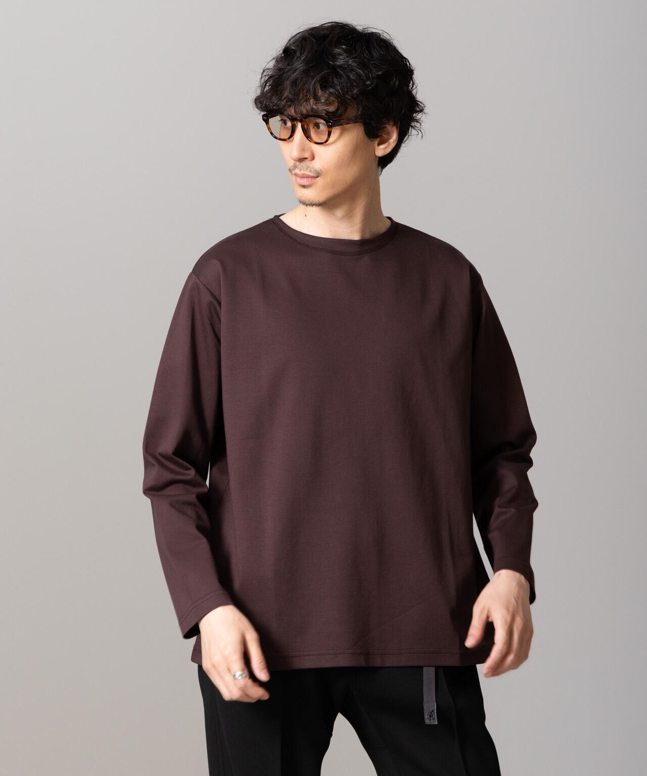 「NJ/CLUB」HOMESTOCKモクロディボートネックTシャツ 6684223211