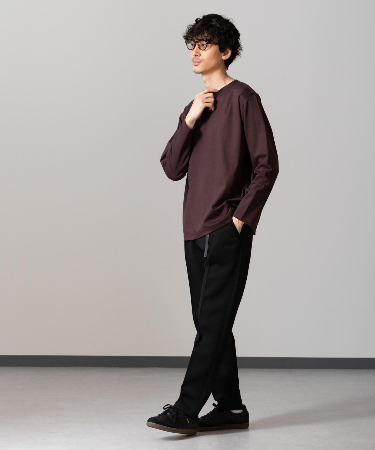 「NJ/CLUB」HOMESTOCKモクロディボートネックTシャツ 6684223211