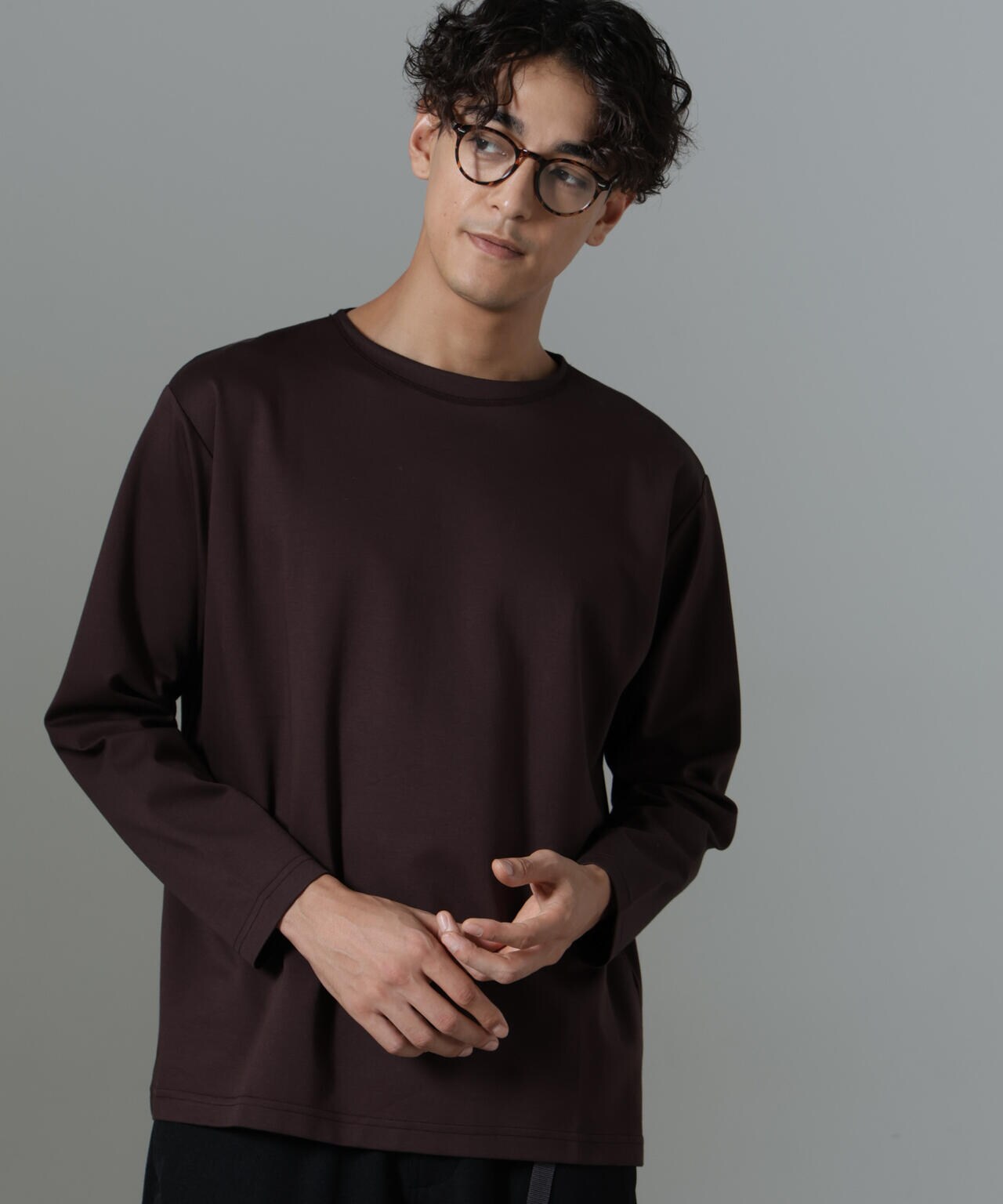 「NJ/CLUB」HOMESTOCKモクロディボートネックTシャツ 6684223211