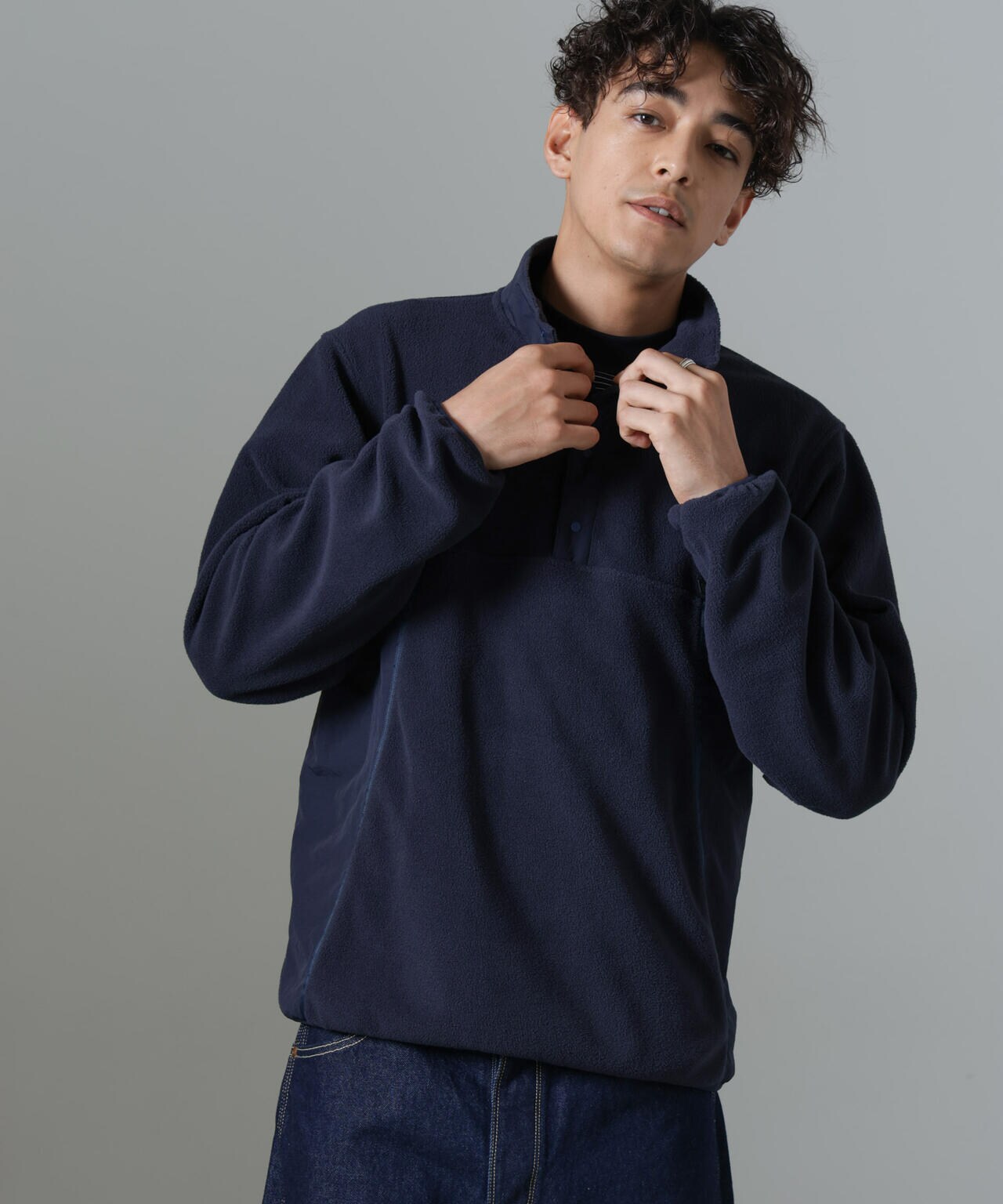 「NJ/CLUB」PARKSTOCK スナップフリースプルオーバー 6684223220