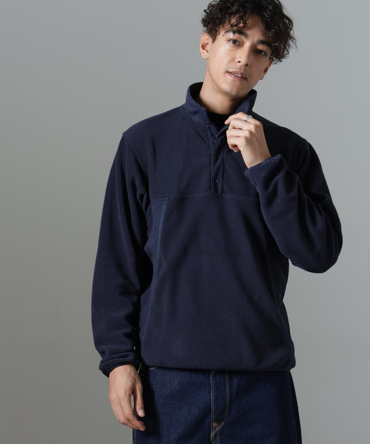 「NJ/CLUB」PARKSTOCK スナップフリースプルオーバー 6684223220