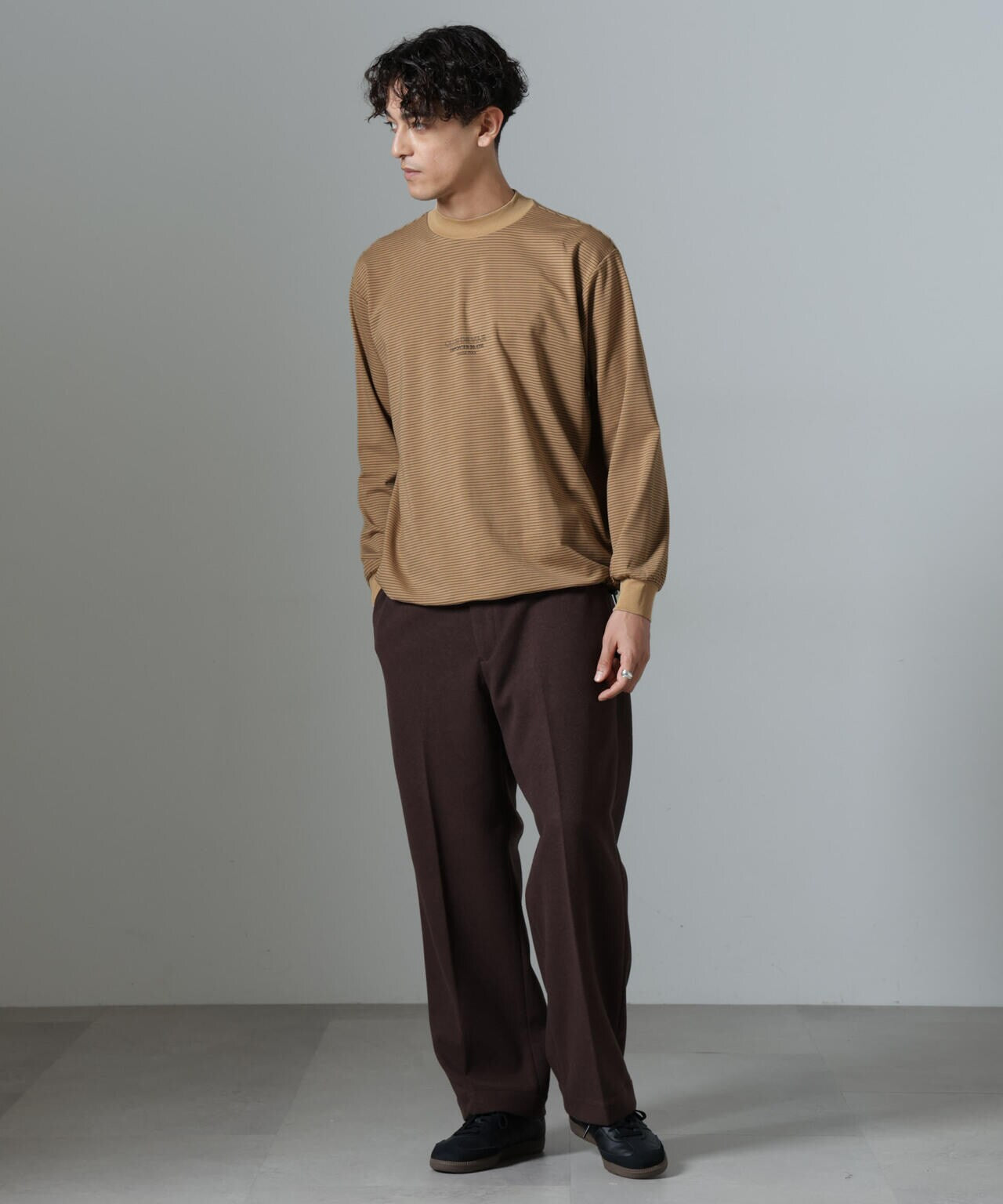 「NJ/CLUB」PARKSTOCK ボーダーロングスリーブTシャツ 6684223221