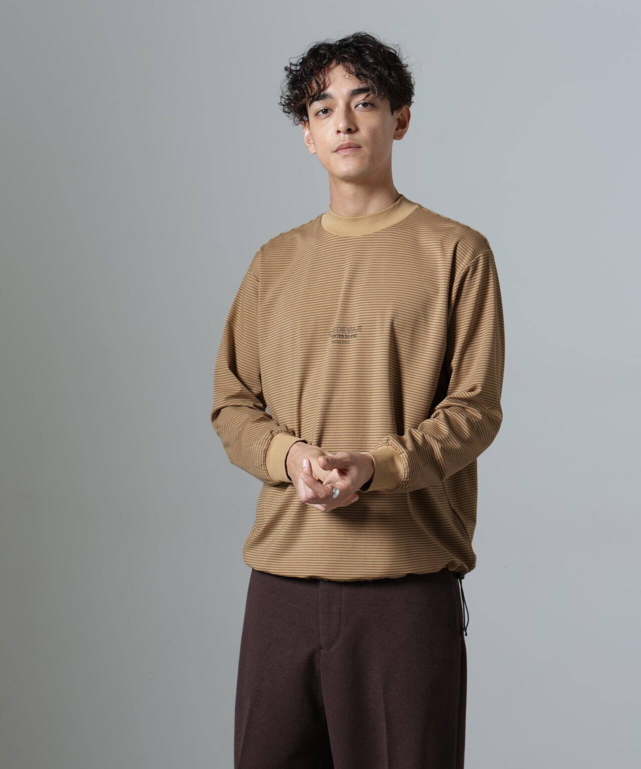 「NJ/CLUB」PARKSTOCK ボーダーロングスリーブTシャツ 6684223221