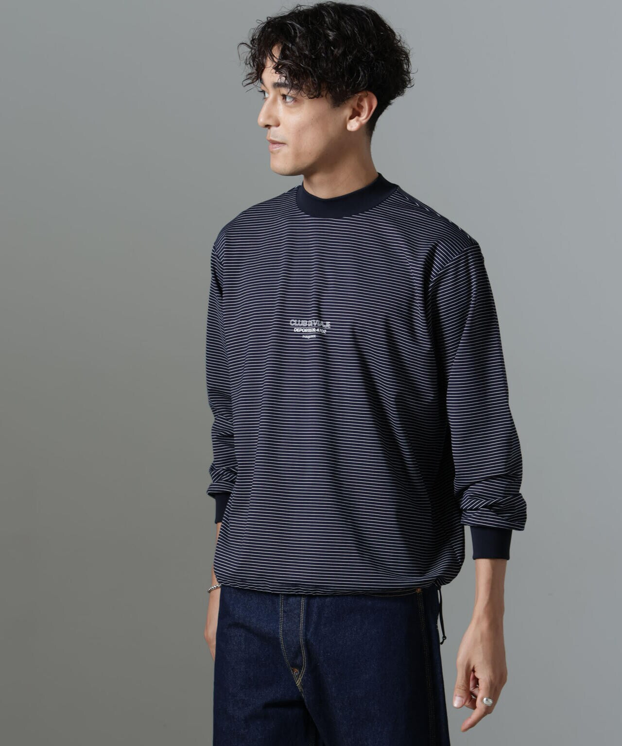 「NJ/CLUB」PARKSTOCK ボーダーロングスリーブTシャツ 6684223221