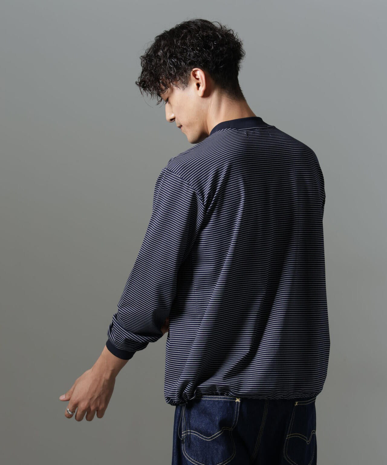 「NJ/CLUB」PARKSTOCK ボーダーロングスリーブTシャツ 6684223221