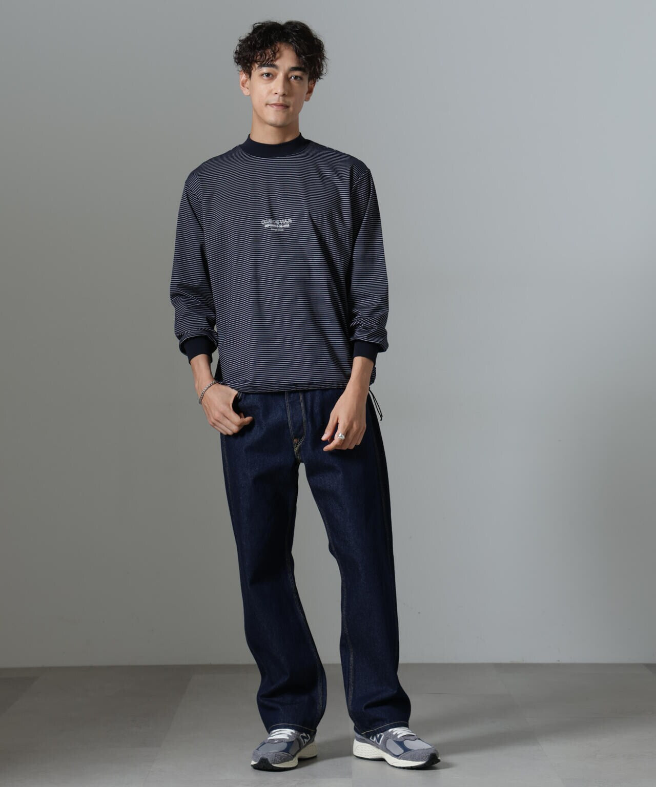 「NJ/CLUB」PARKSTOCK ボーダーロングスリーブTシャツ 6684223221