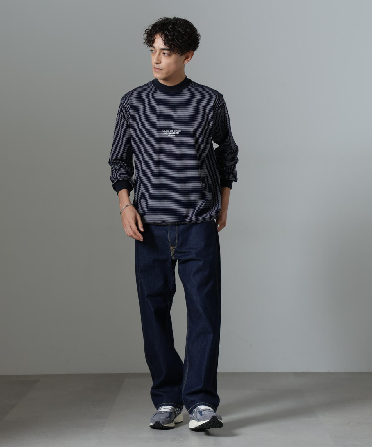 「NJ/CLUB」PARKSTOCK ボーダーロングスリーブTシャツ 6684223221