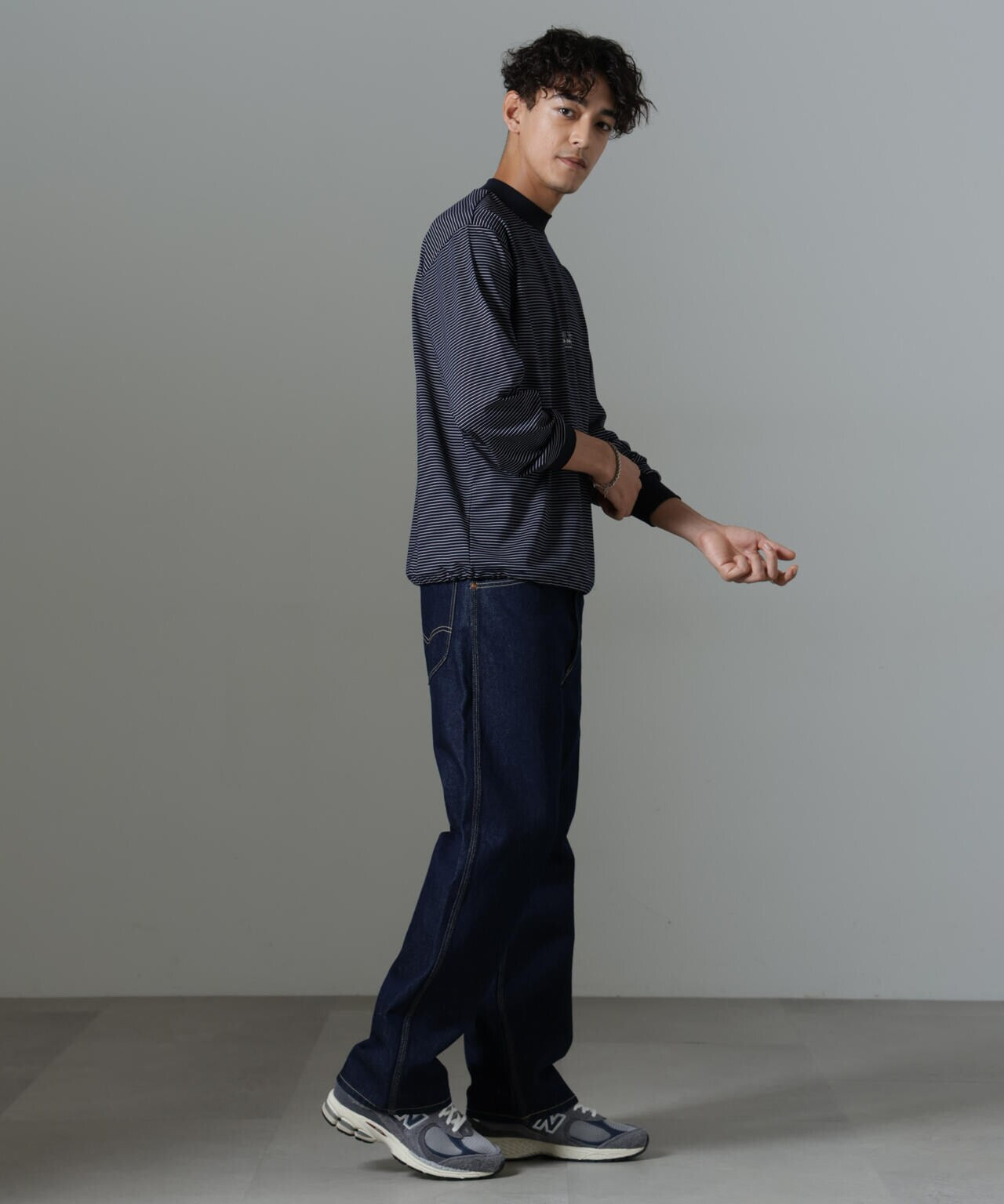 「NJ/CLUB」PARKSTOCK ボーダーロングスリーブTシャツ 6684223221