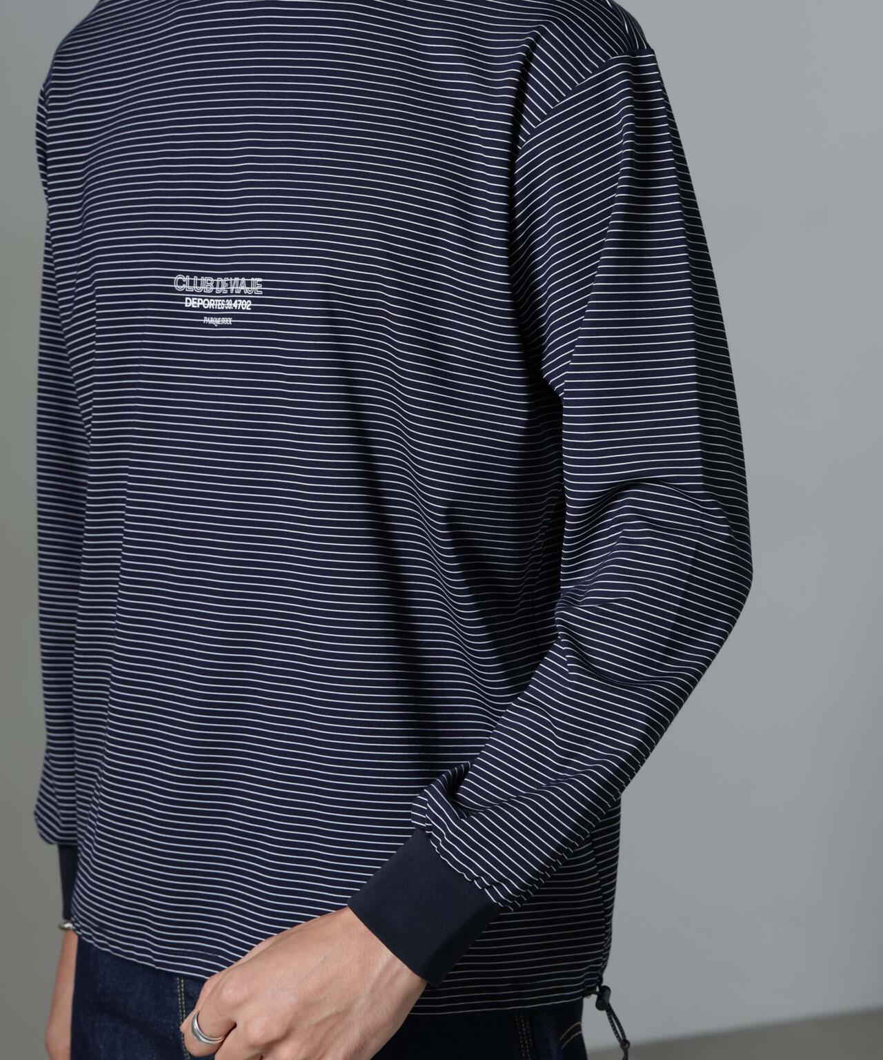 「NJ/CLUB」PARKSTOCK ボーダーロングスリーブTシャツ 6684223221