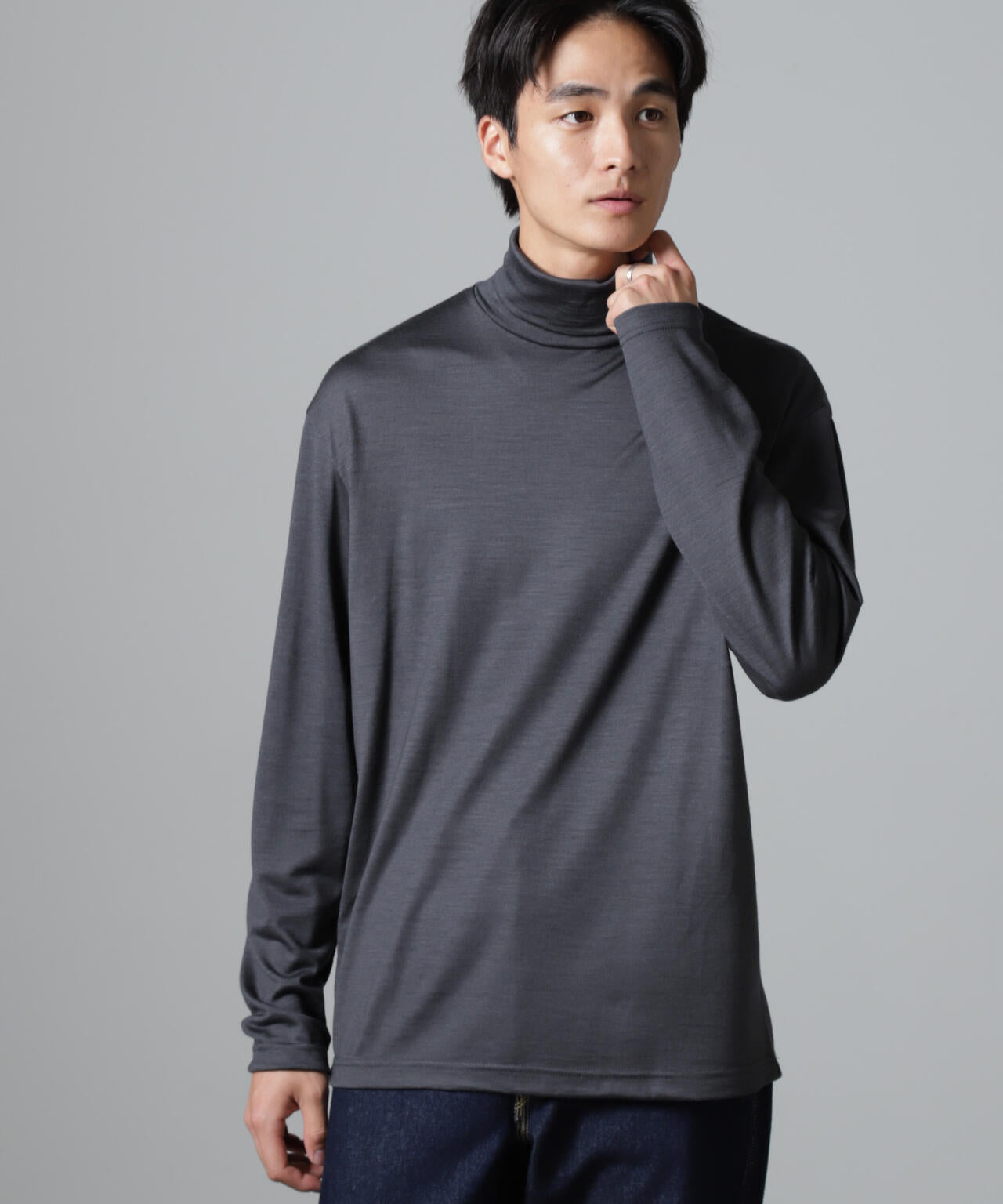 「100%ウォッシャブルウール」タートルネック 6684223226