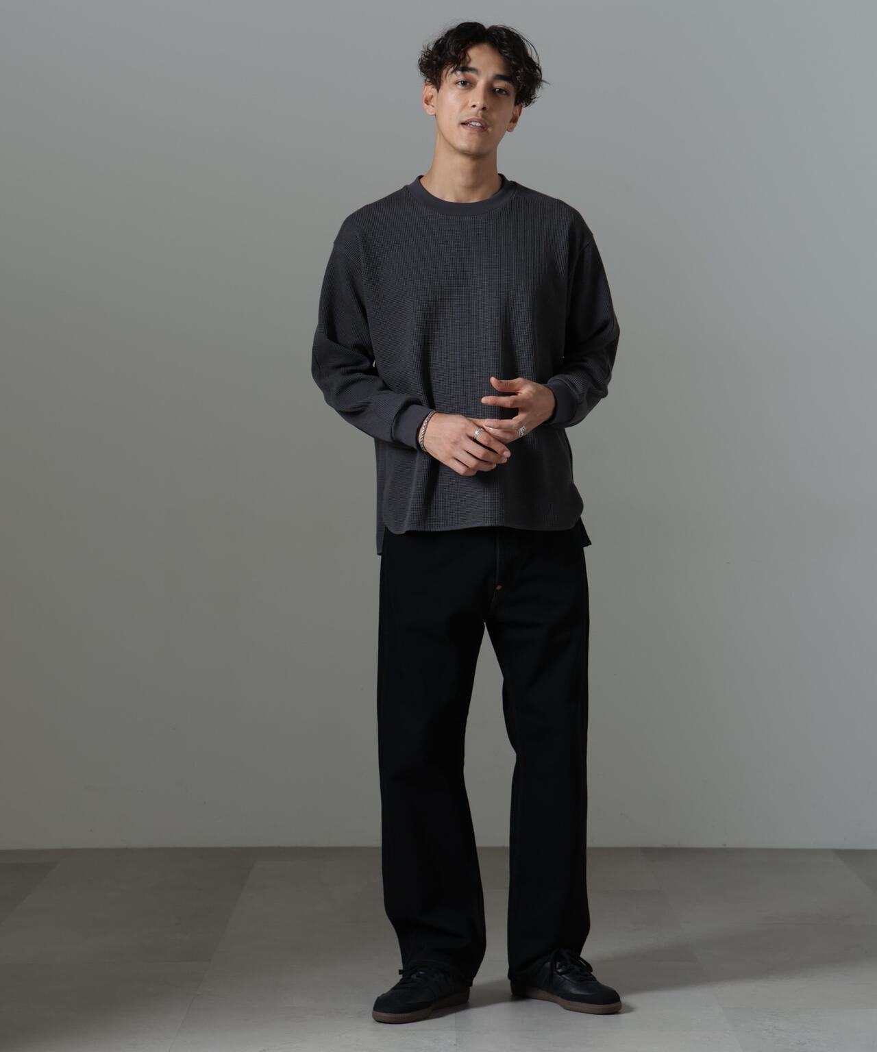 テクノワッフル ロングスリーブTシャツ 6684223230