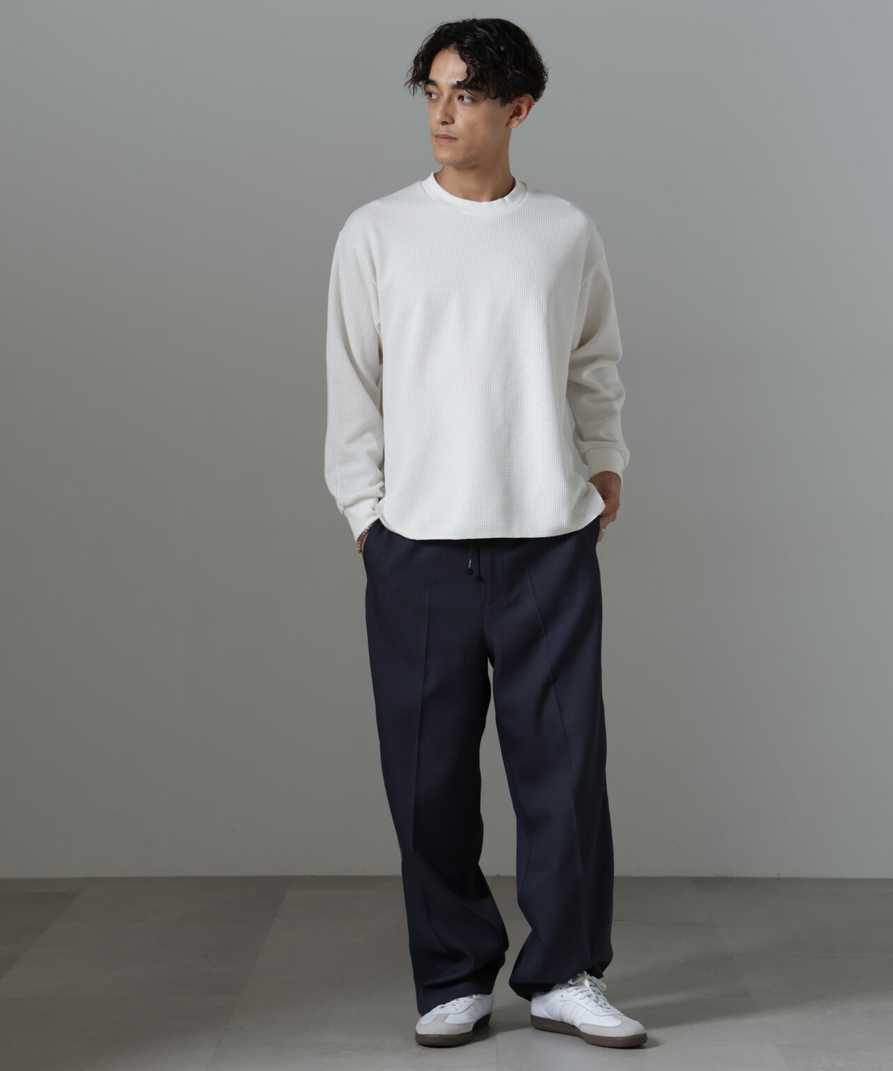 テクノワッフル ロングスリーブTシャツ 6684223230