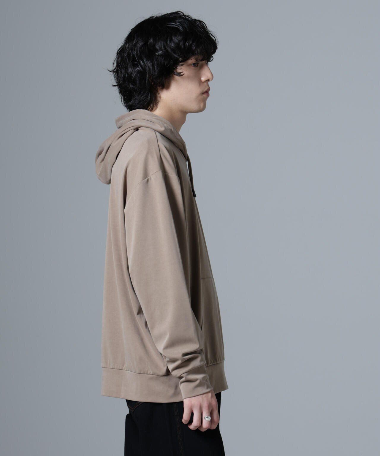 ヌバックライクスムースプルオーバーパーカー 6684223231