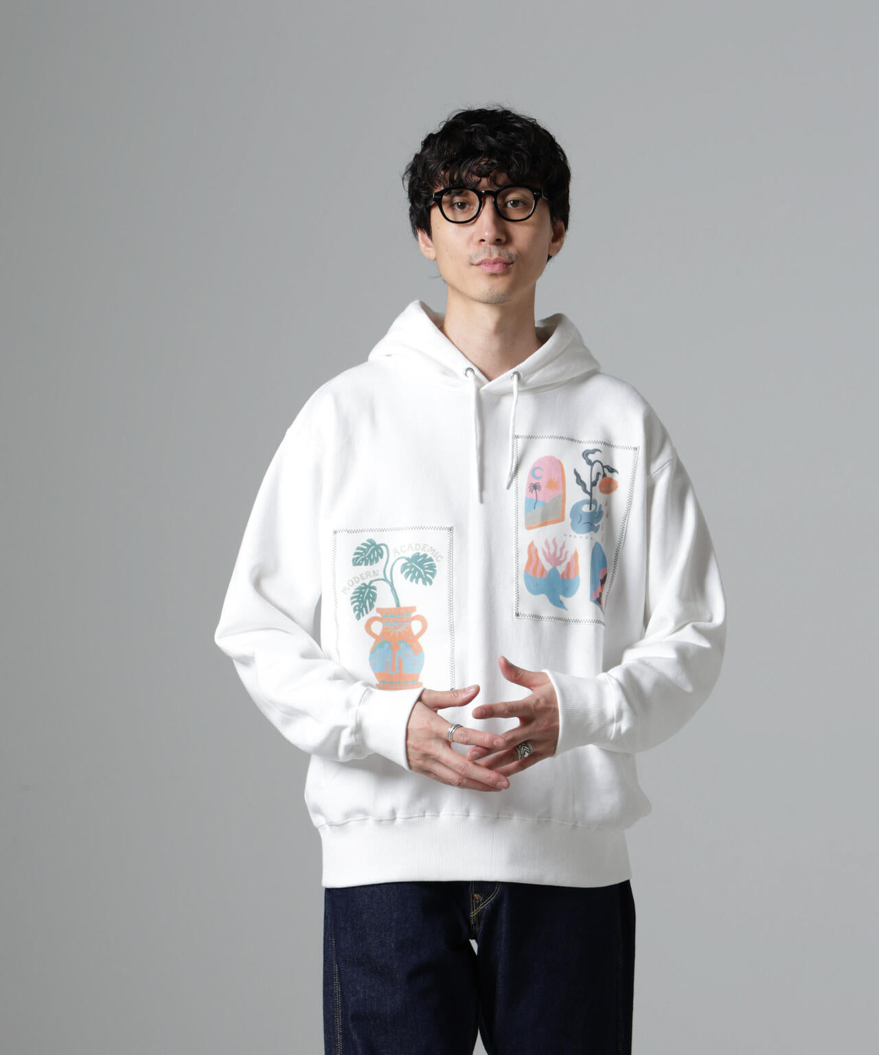 「Toyameg」modern academic リメイクプルオーバーパーカー 6684223234