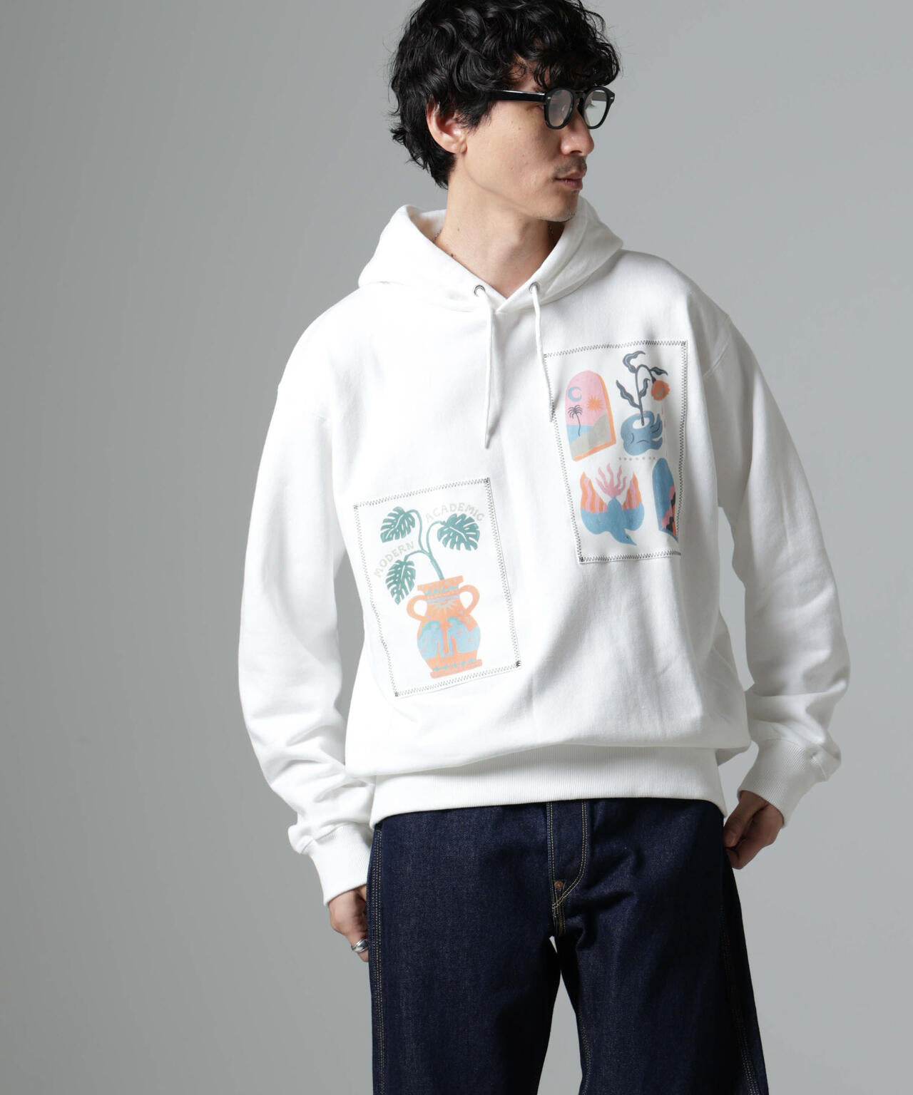 「Toyameg」modern academic リメイクプルオーバーパーカー 6684223234