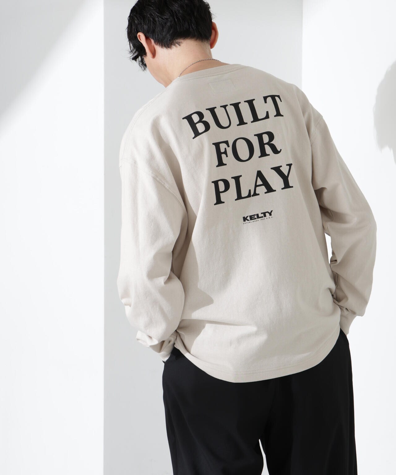 「KELTY×NANO universe」USAコットン天竺Tシャツ長袖 6684223244