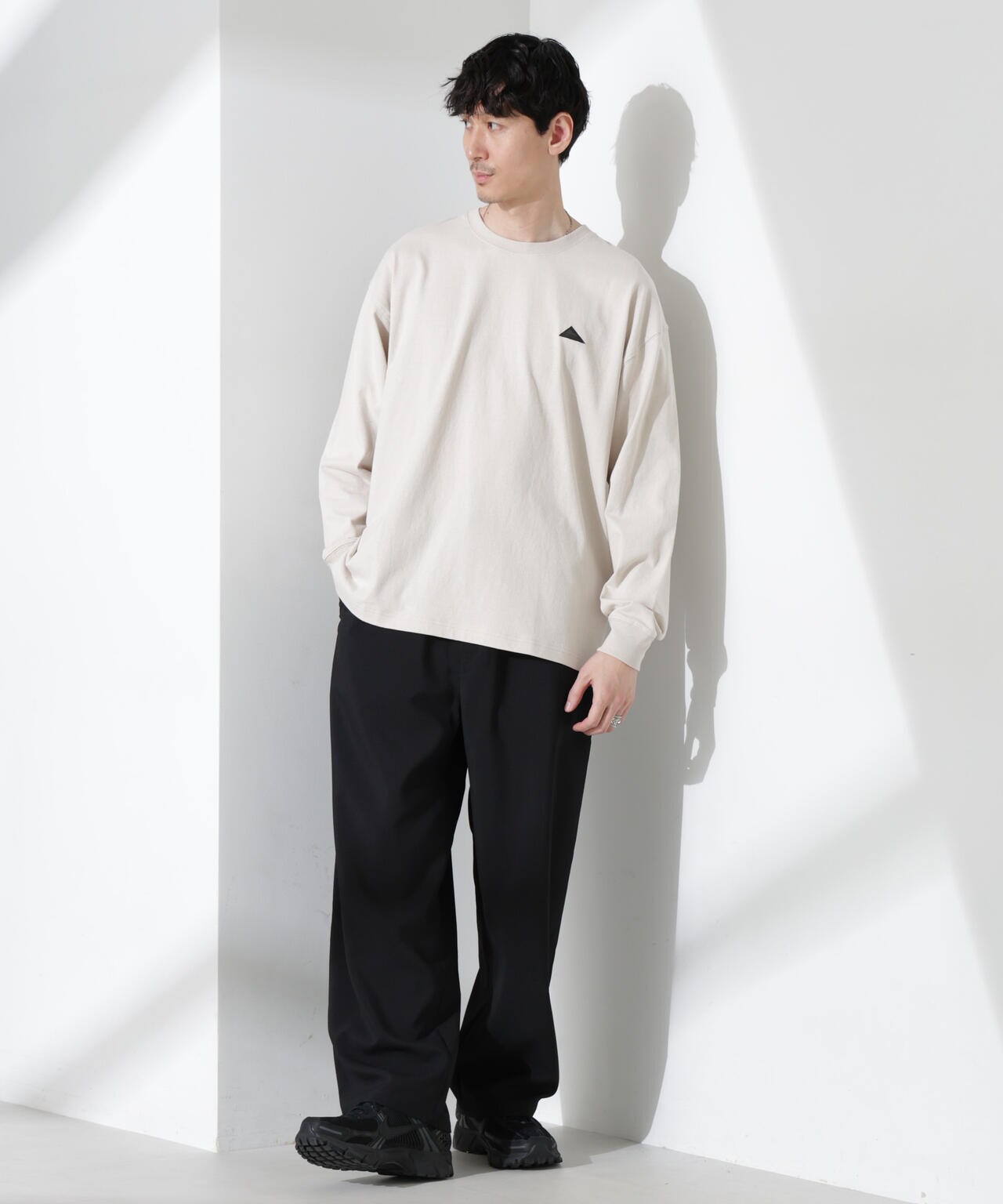 「KELTY×NANO universe」USAコットン天竺Tシャツ長袖 6684223244