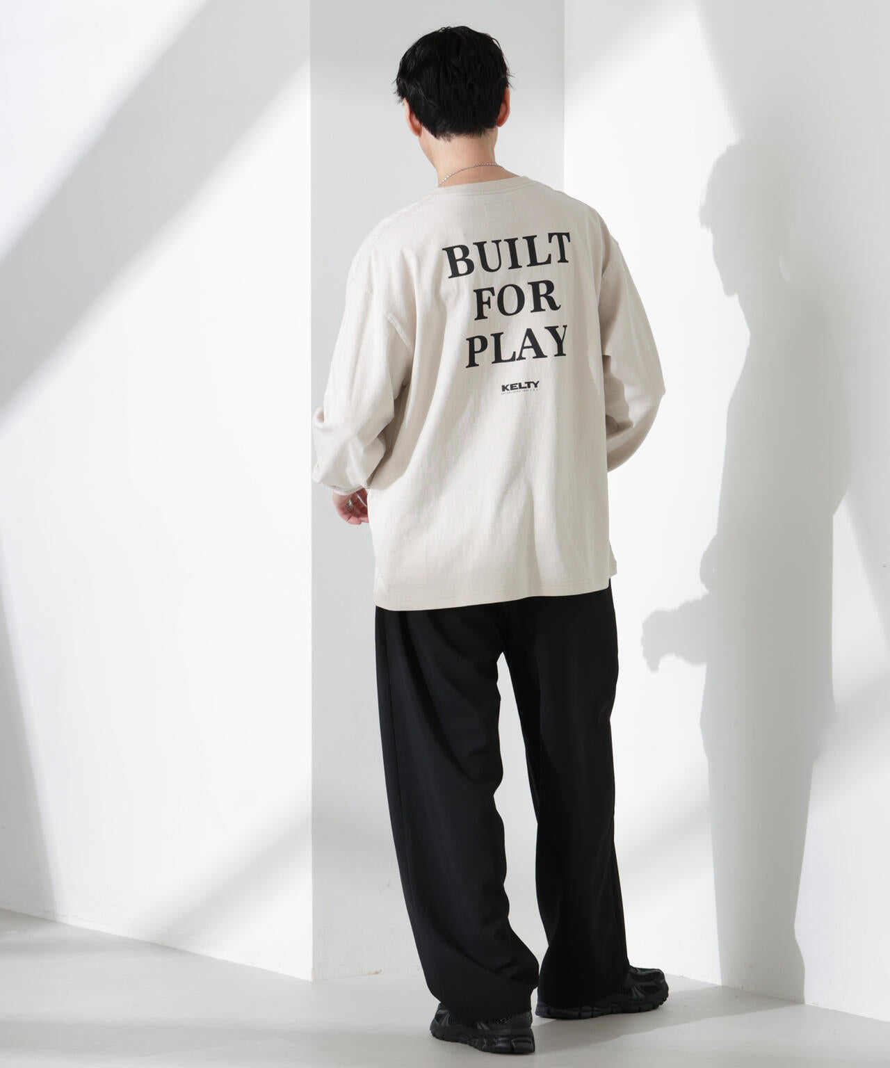 「KELTY×NANO universe」USAコットン天竺Tシャツ長袖 6684223244