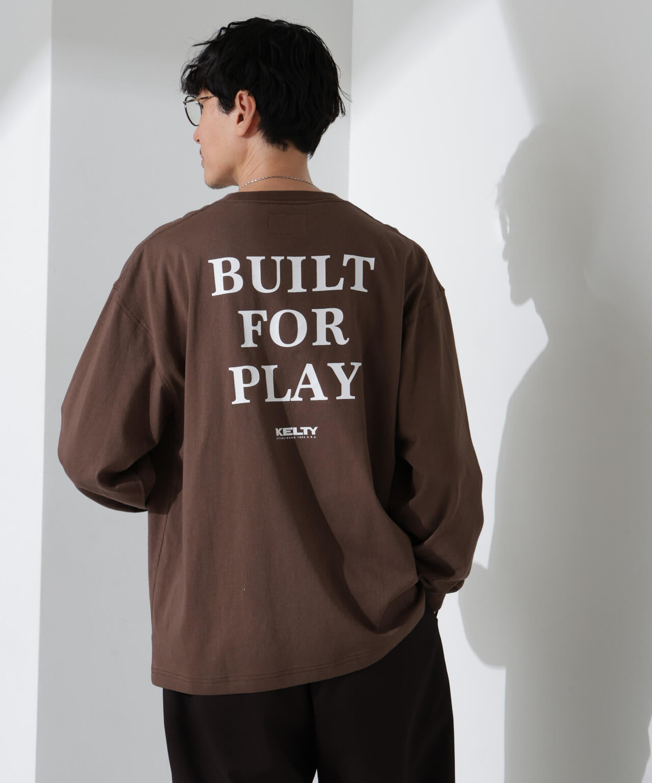 「KELTY×NANO universe」USAコットン天竺Tシャツ長袖 6684223244