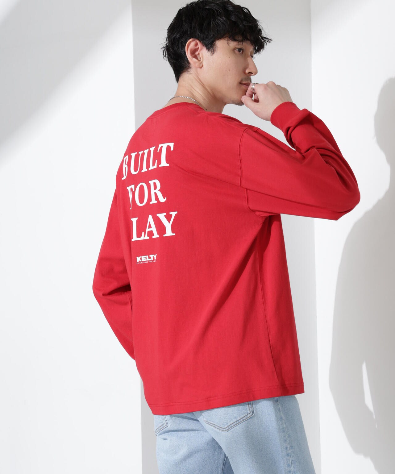 「KELTY×NANO universe」USAコットン天竺Tシャツ長袖 6684223244