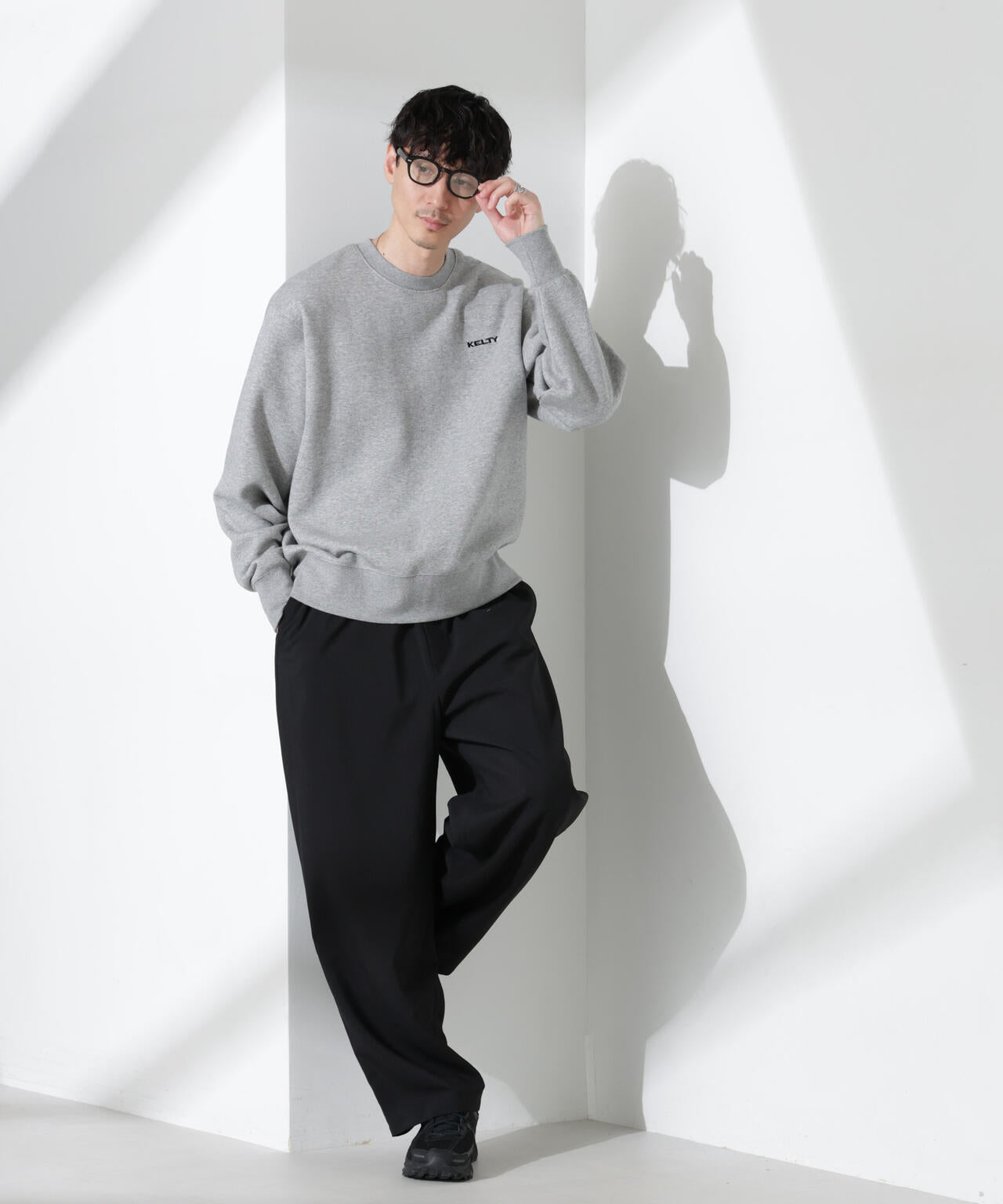 「KELTY×NANO universe」ミニロゴクルーネックスウェット 6684223245