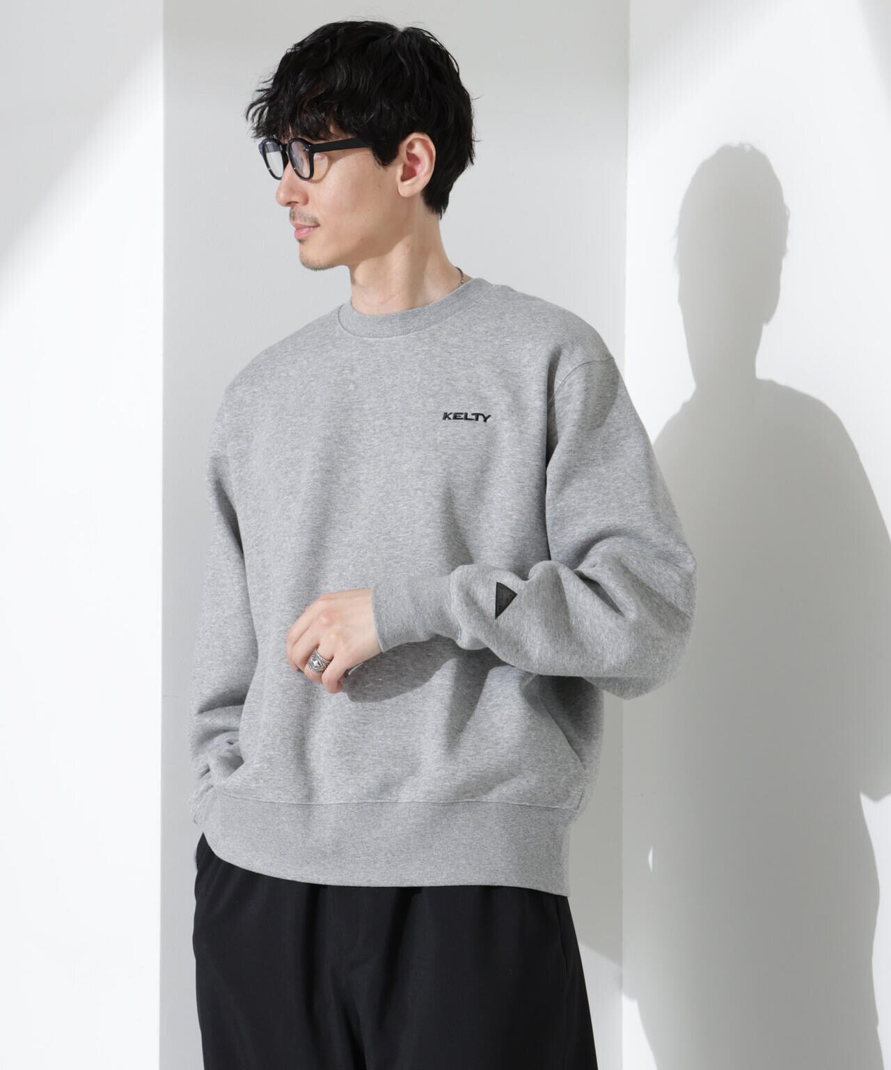 「KELTY×NANO universe」ミニロゴクルーネックスウェット 6684223245