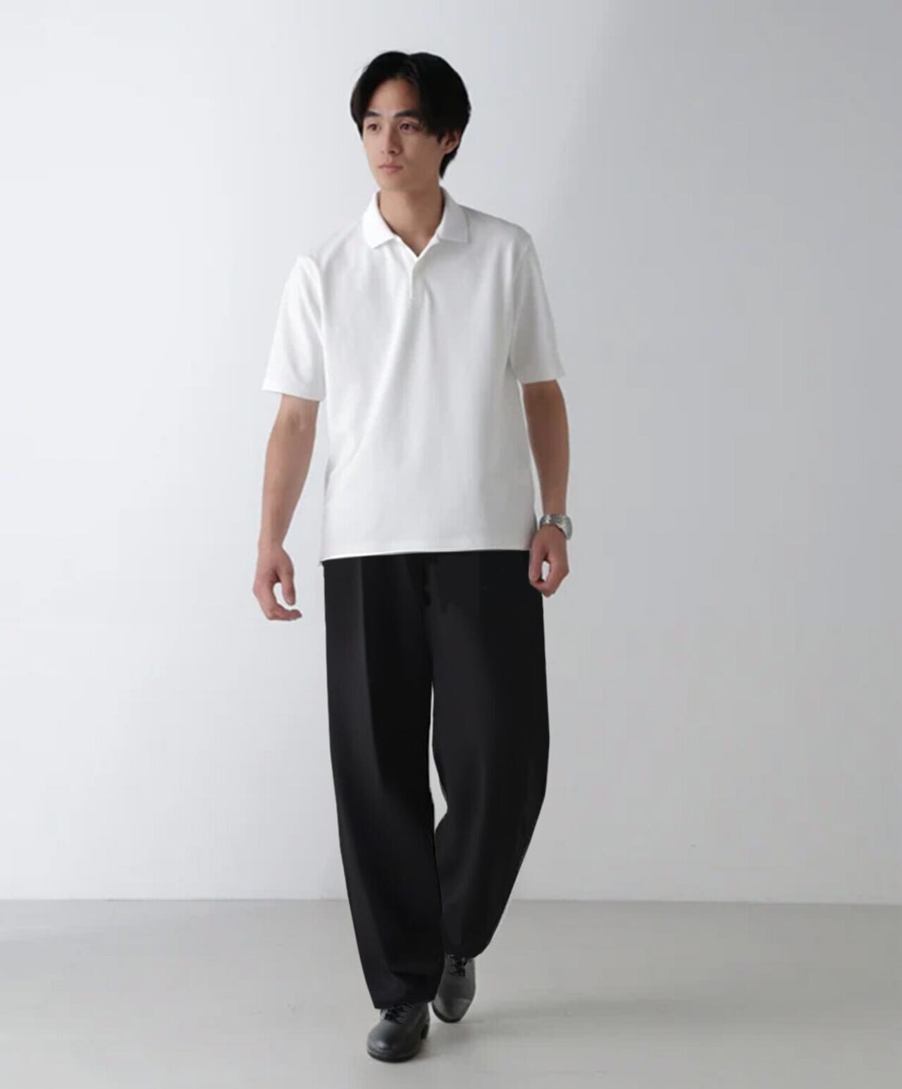「N POLO」AQUA RHYTHM(R)鹿の子ポロシャツ 半袖 6684224201
