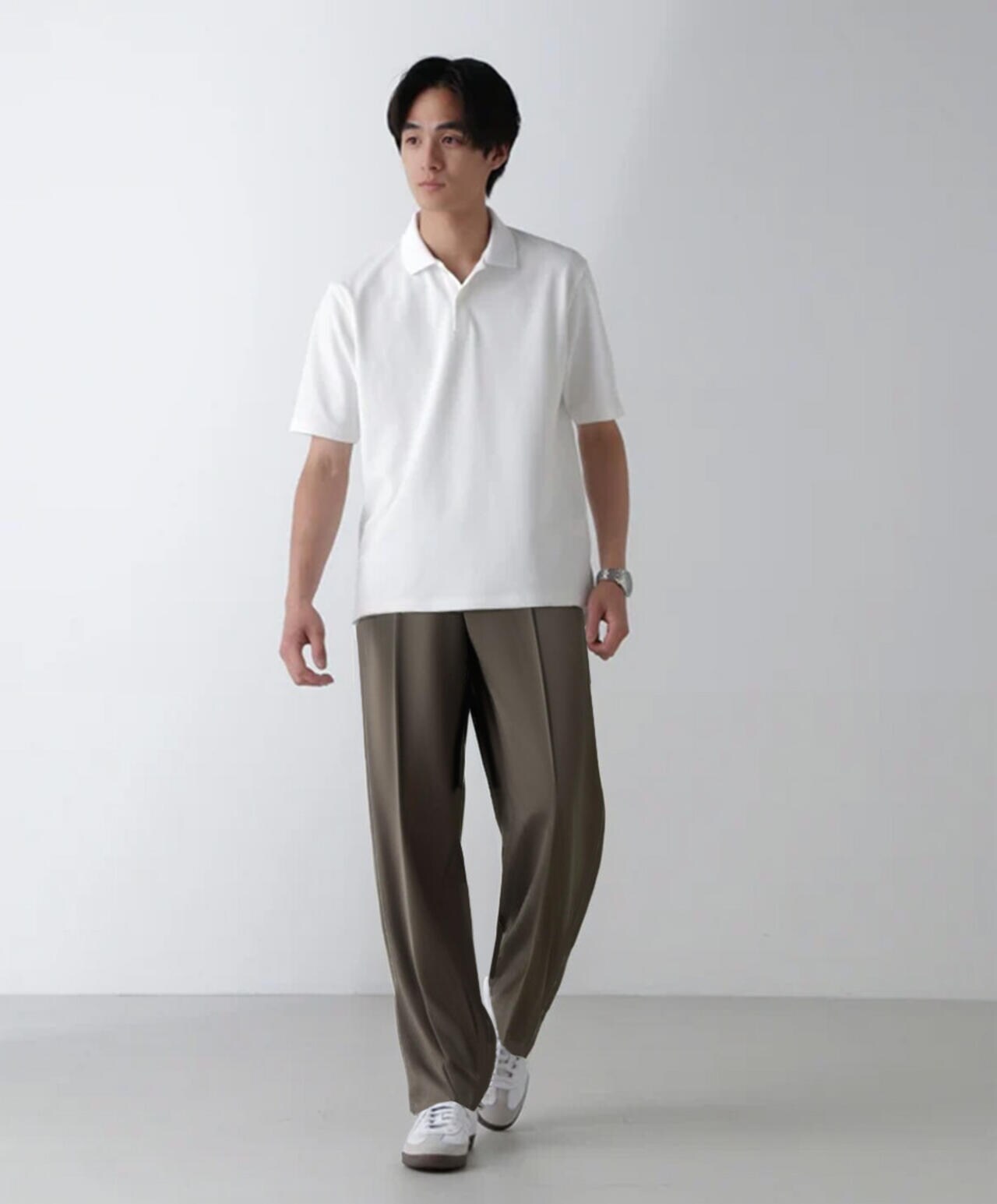 「N POLO」AQUA RHYTHM(R)鹿の子ポロシャツ 半袖 6684224201
