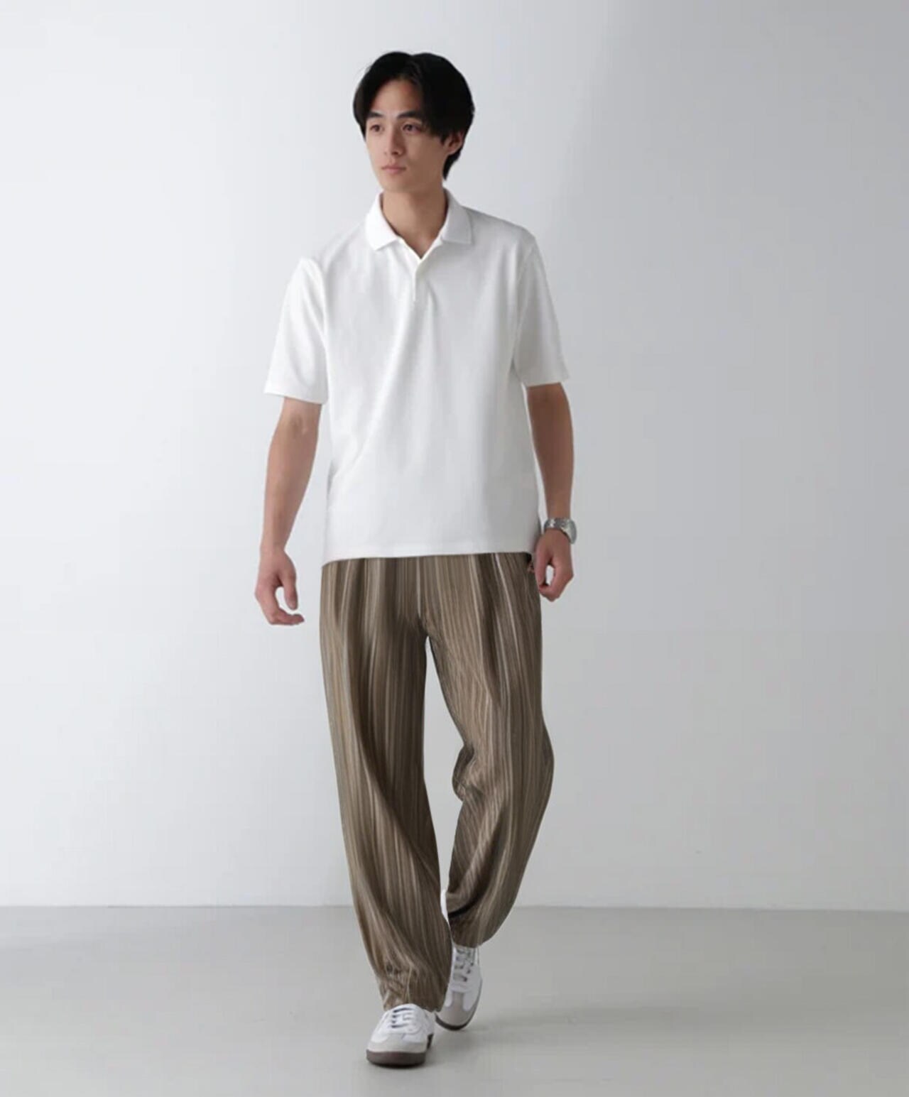 「N POLO」AQUA RHYTHM(R)鹿の子ポロシャツ 半袖 6684224201