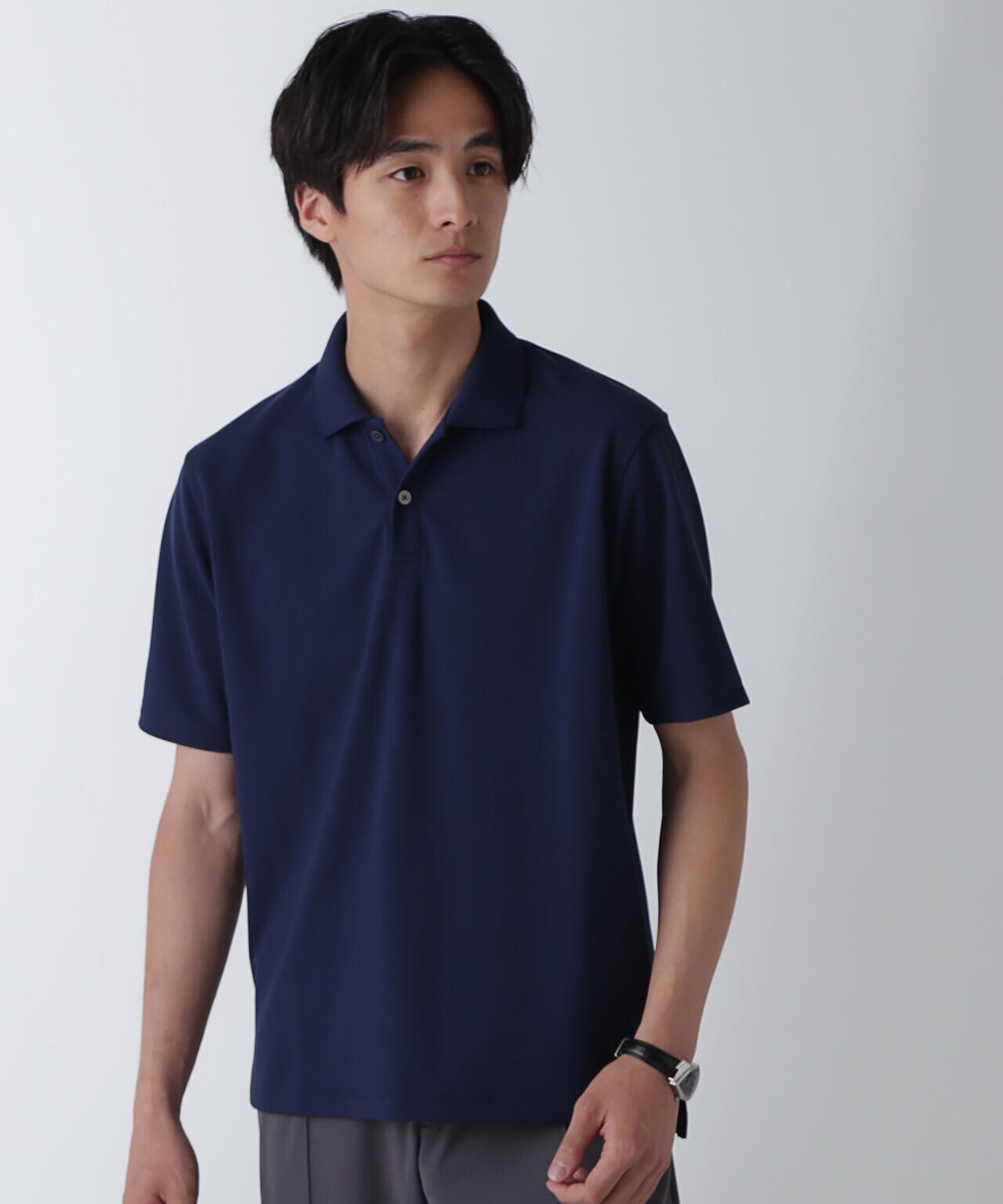 「N POLO」AQUA RHYTHM(R)鹿の子ポロシャツ 半袖 6684224201
