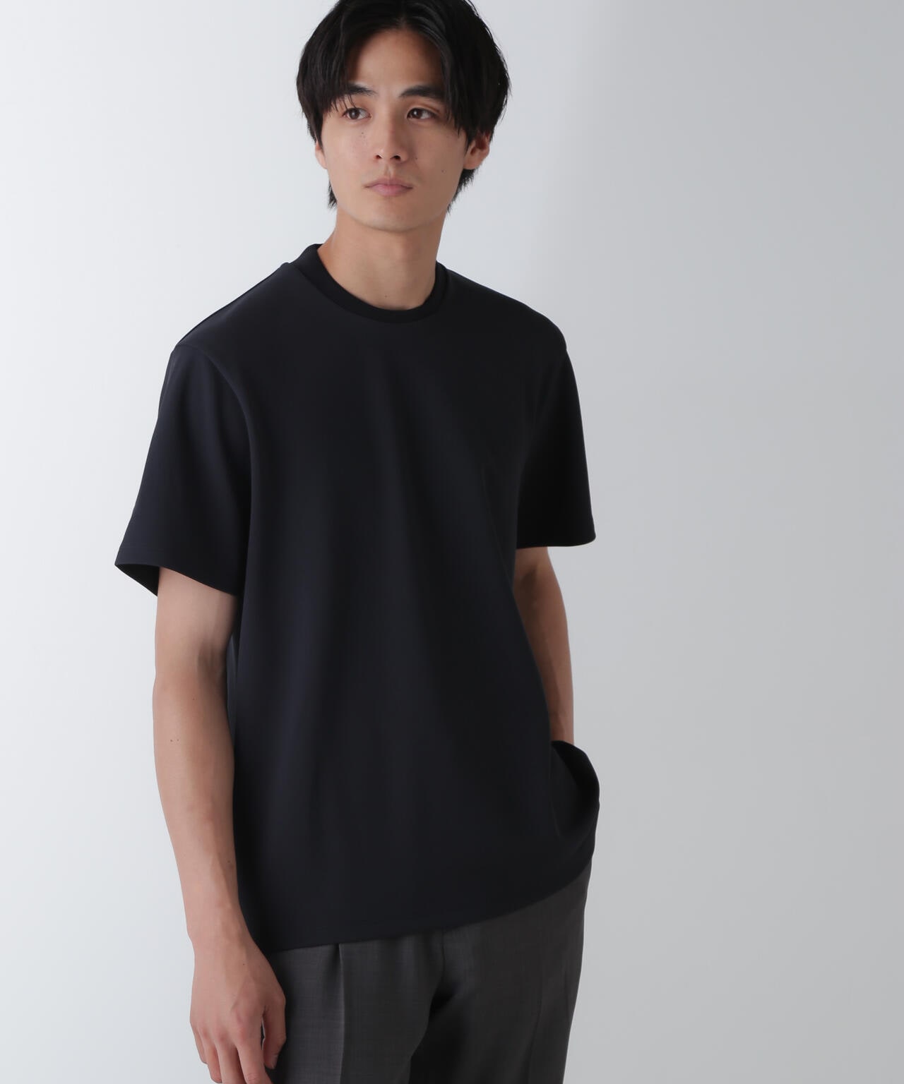 「N Tshirts」AQUARHYTHM(R)鹿の子ジャケT 半袖 6684224202