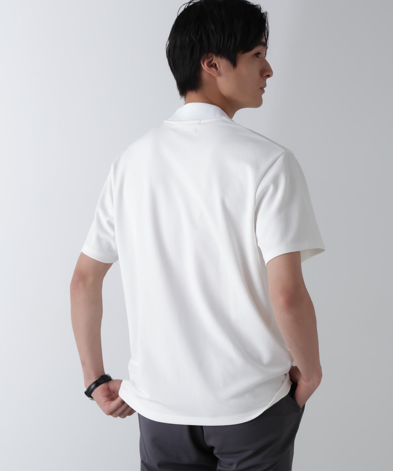 「N Tshirts」AQUARHYTHM(R)鹿の子ジャケT 半袖 6684224202