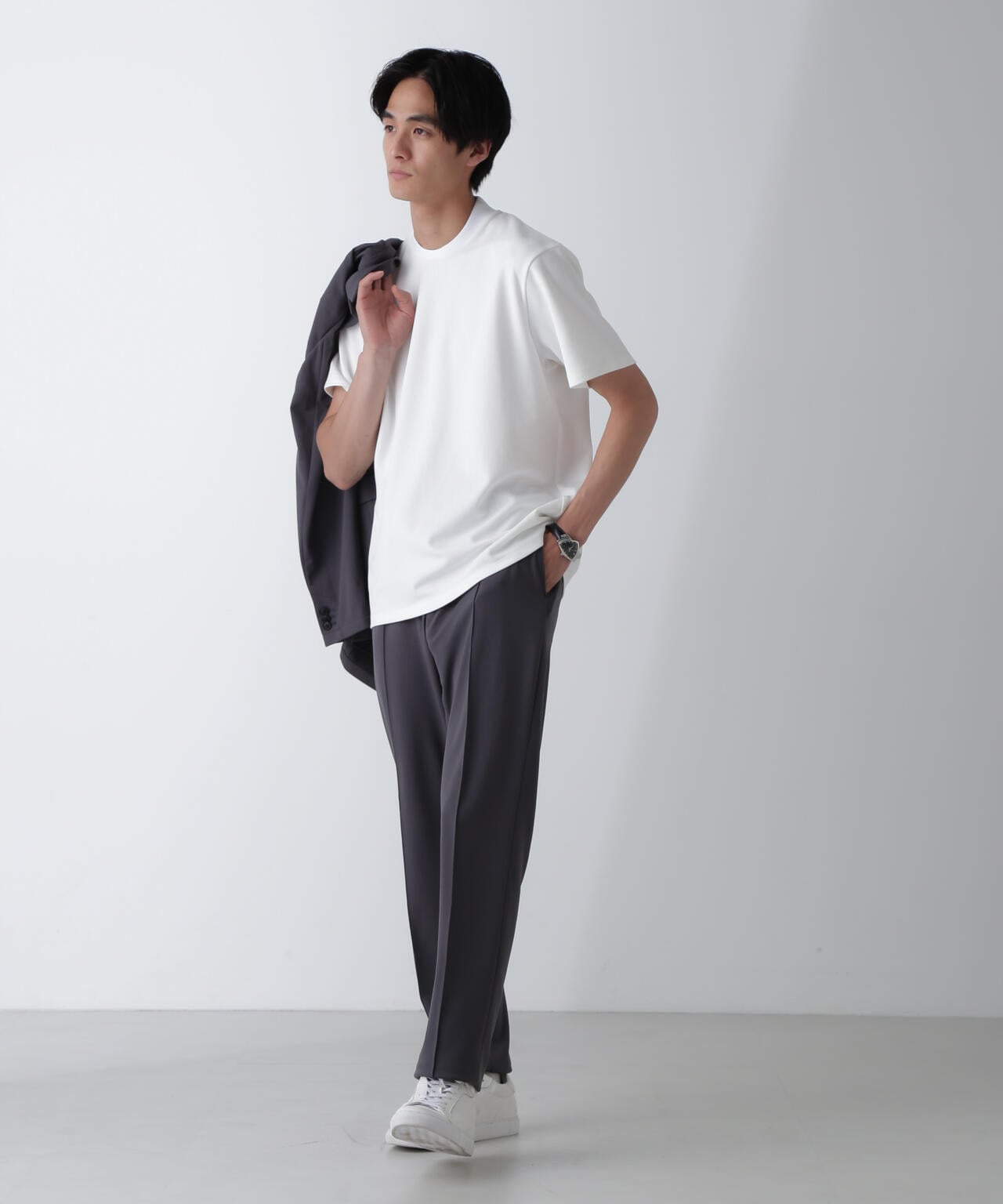 「N Tshirts」AQUARHYTHM(R)鹿の子ジャケT 半袖 6684224202