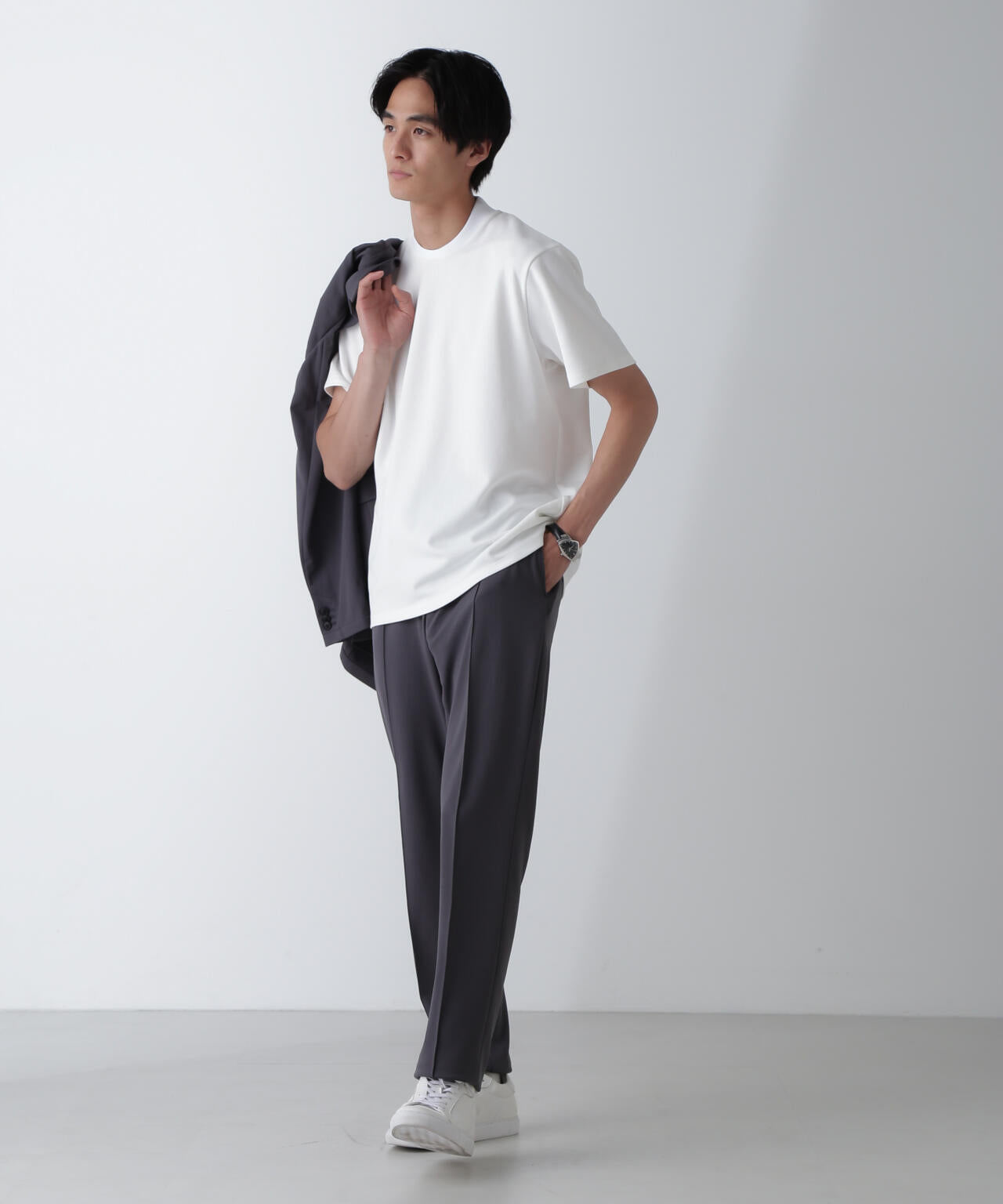 「N Tshirts」AQUARHYTHM(R)鹿の子ジャケT 半袖 6684224202
