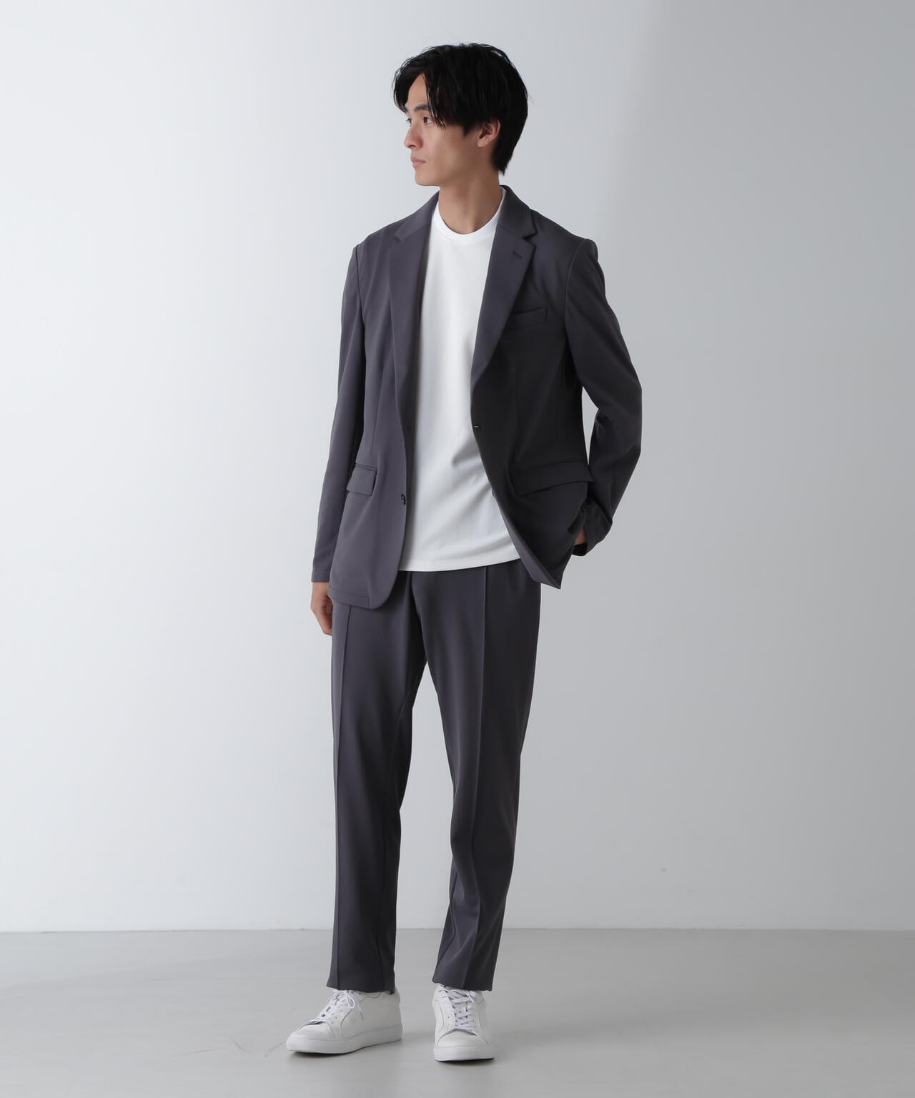 「N Tshirts」AQUARHYTHM(R)鹿の子ジャケT 半袖 6684224202