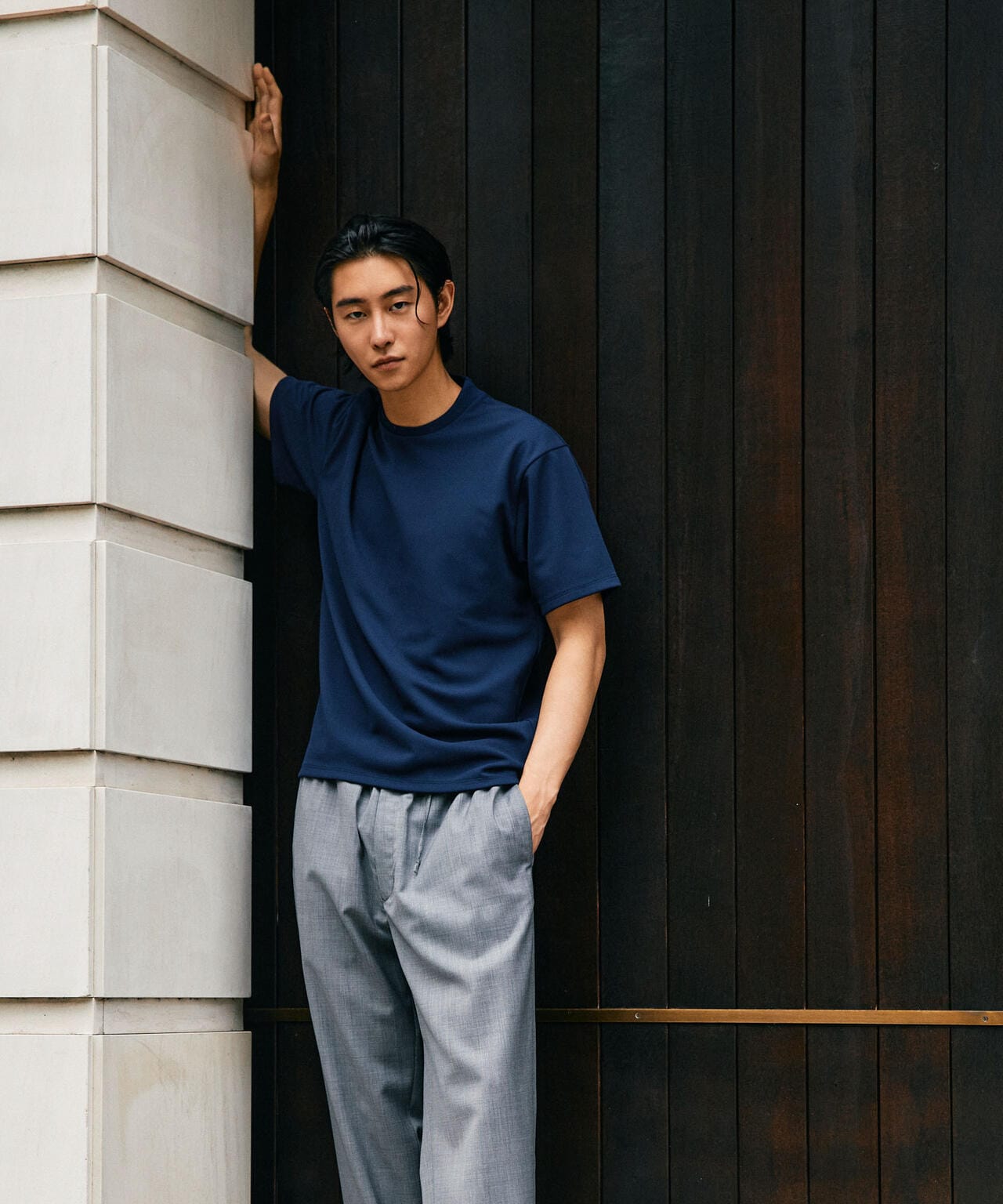 「N Tshirts」AQUARHYTHM(R)鹿の子ジャケT 半袖 6684224202