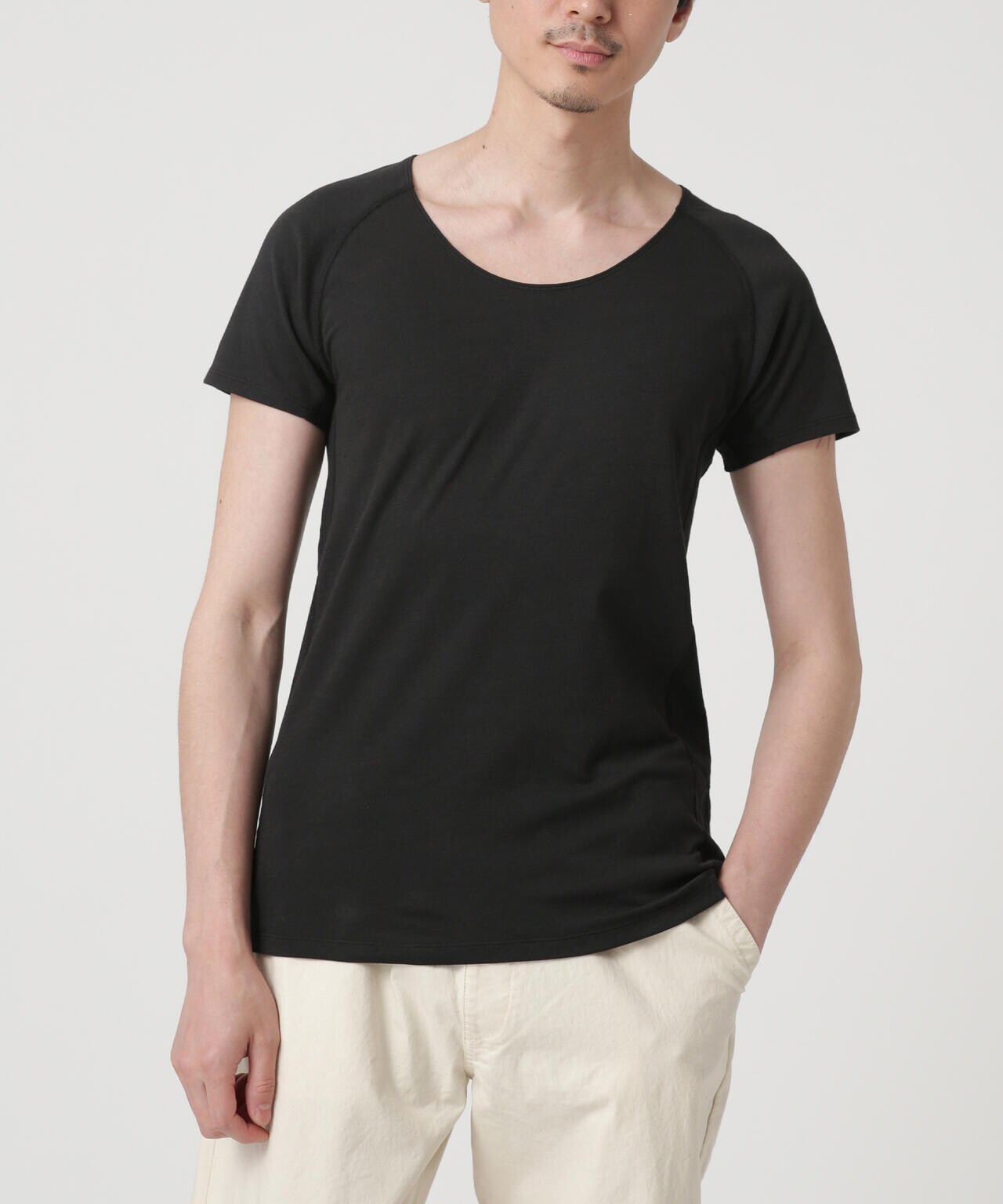 【HYDROGEN】(韓国) ユニ テーピー クルーネック Tシャツ 4色 Anti Soaked(R) ( アンチソーキッド ) Plus インナー Tシャツ