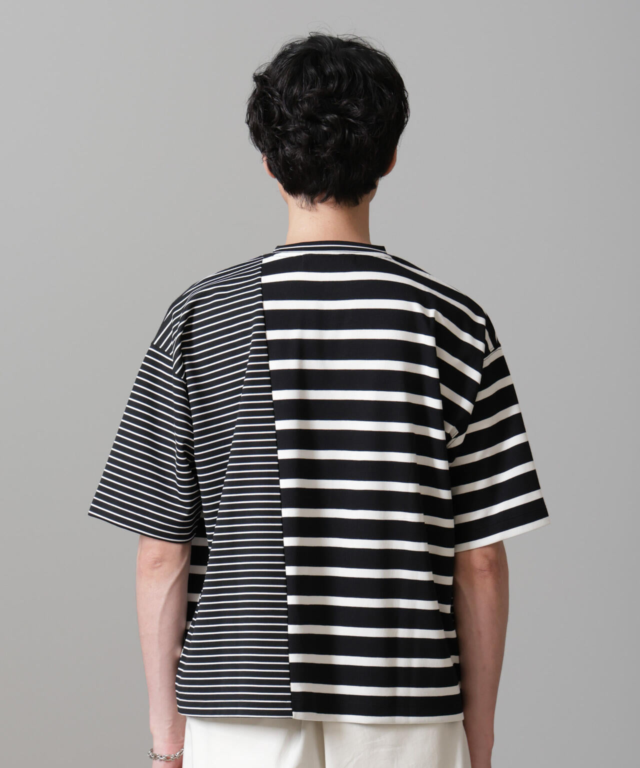 ボーダー切替Tシャツ 6684224216