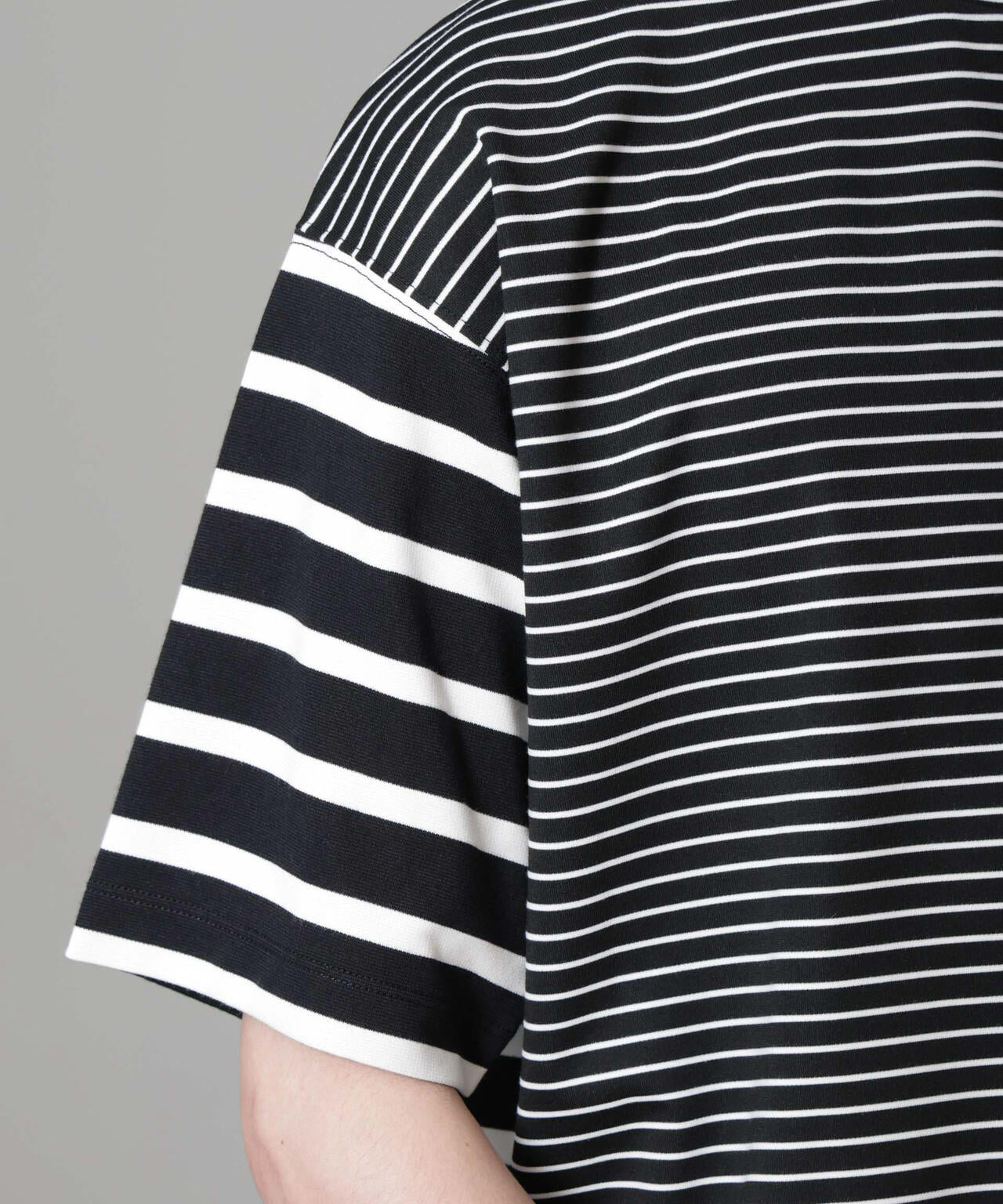 ボーダー切替Tシャツ 6684224216