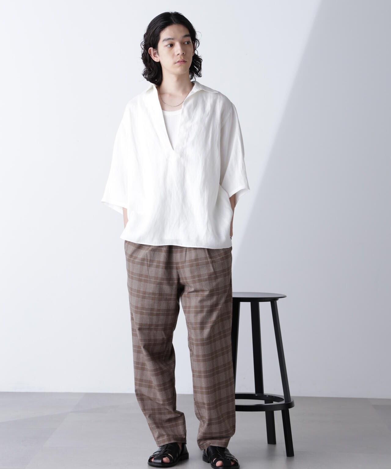 ブークレチェックイージーパンツ 6684227206