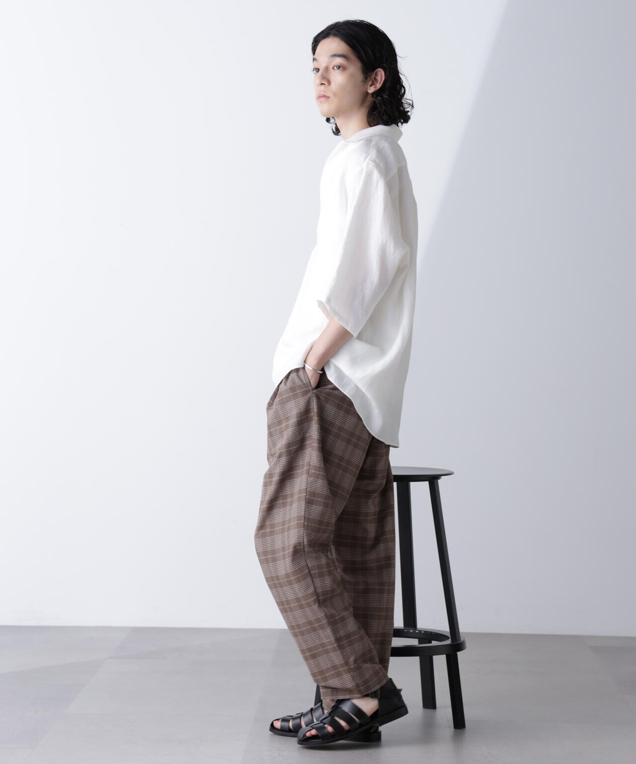 ブークレチェックイージーパンツ 6684227206