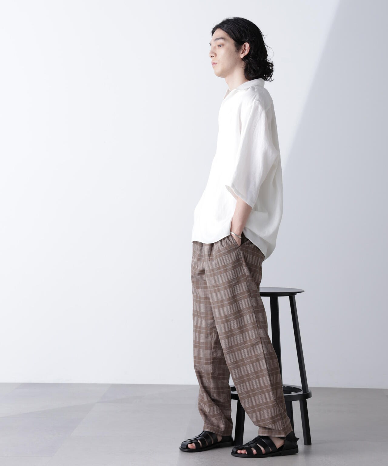 ブークレチェックイージーパンツ 6684227206