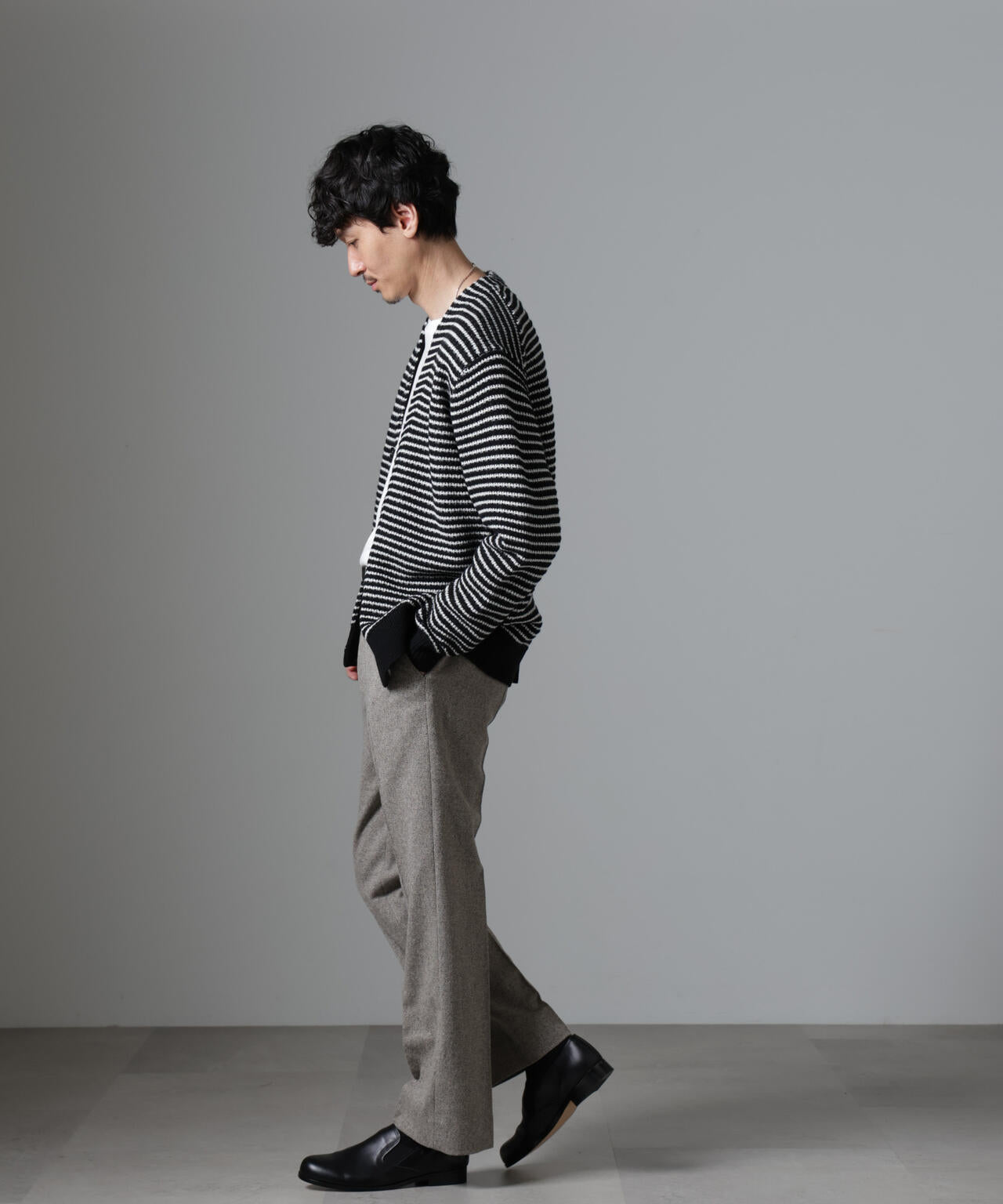 ツイードテーパードパンツ(セットアップ可) 6684227228