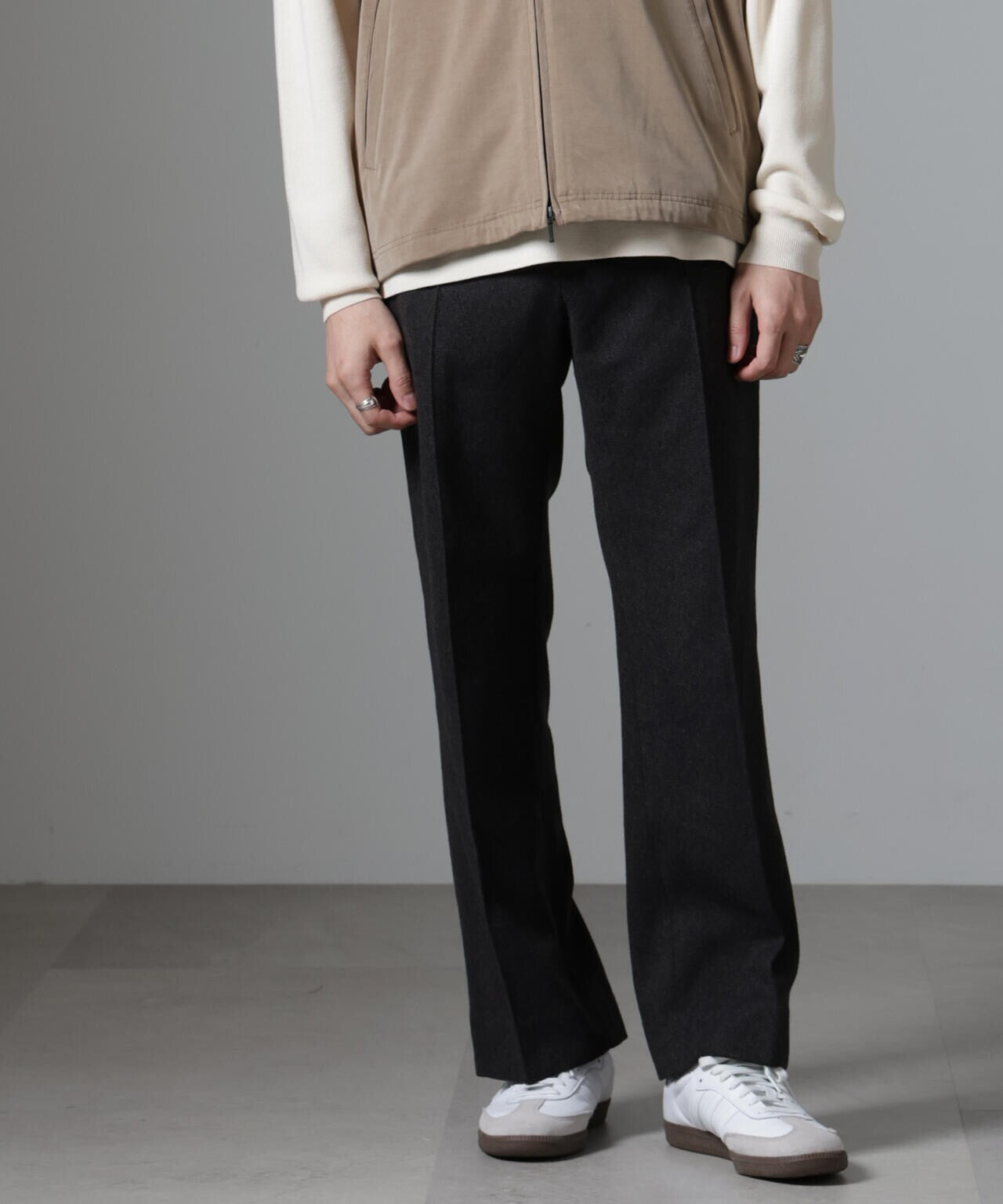 ツイードテーパードパンツ(セットアップ可) 6684227228