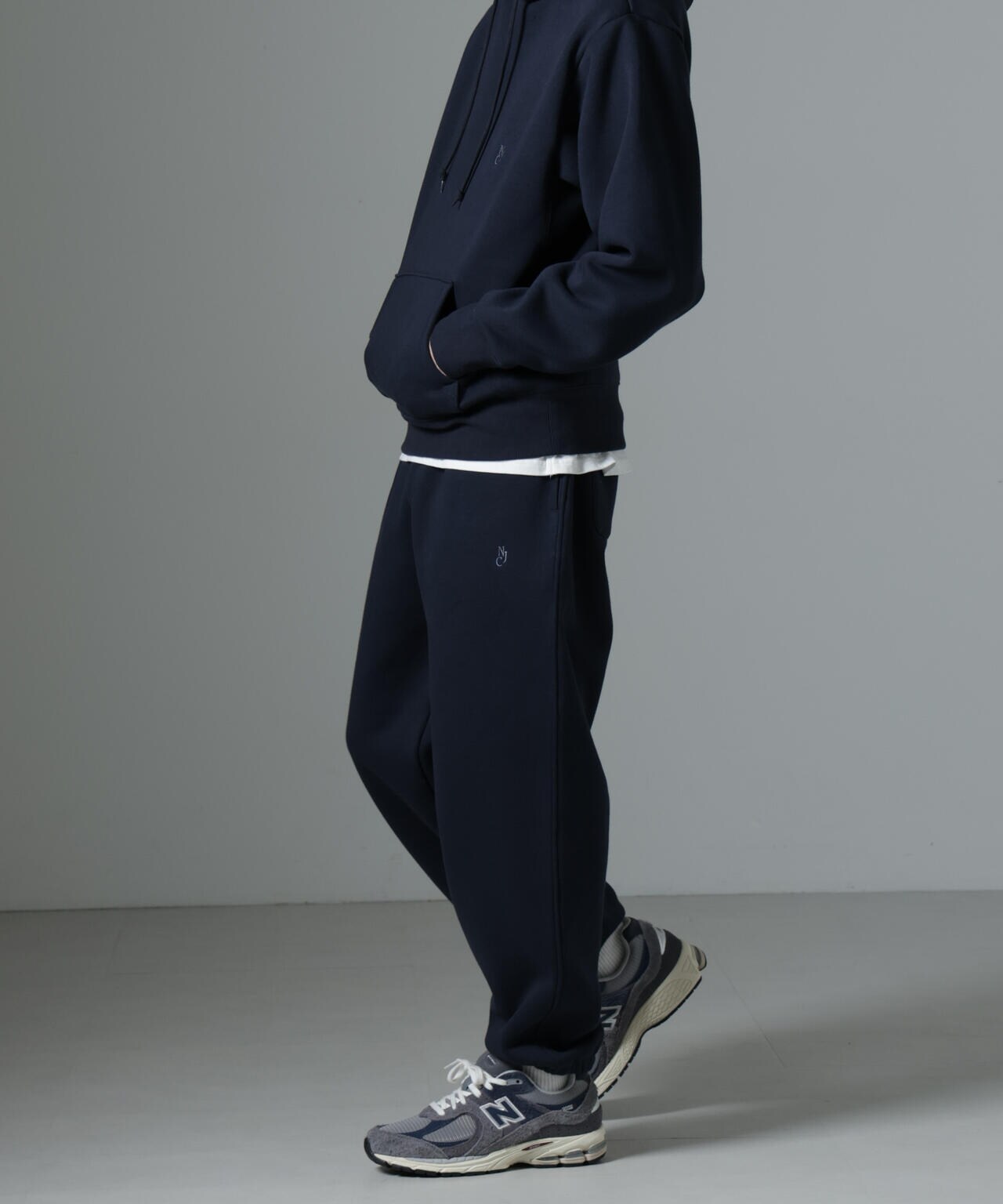 「NJ/CLUB」裏起毛 ジャージートラックパンツ(セットアップ可) 6684227247