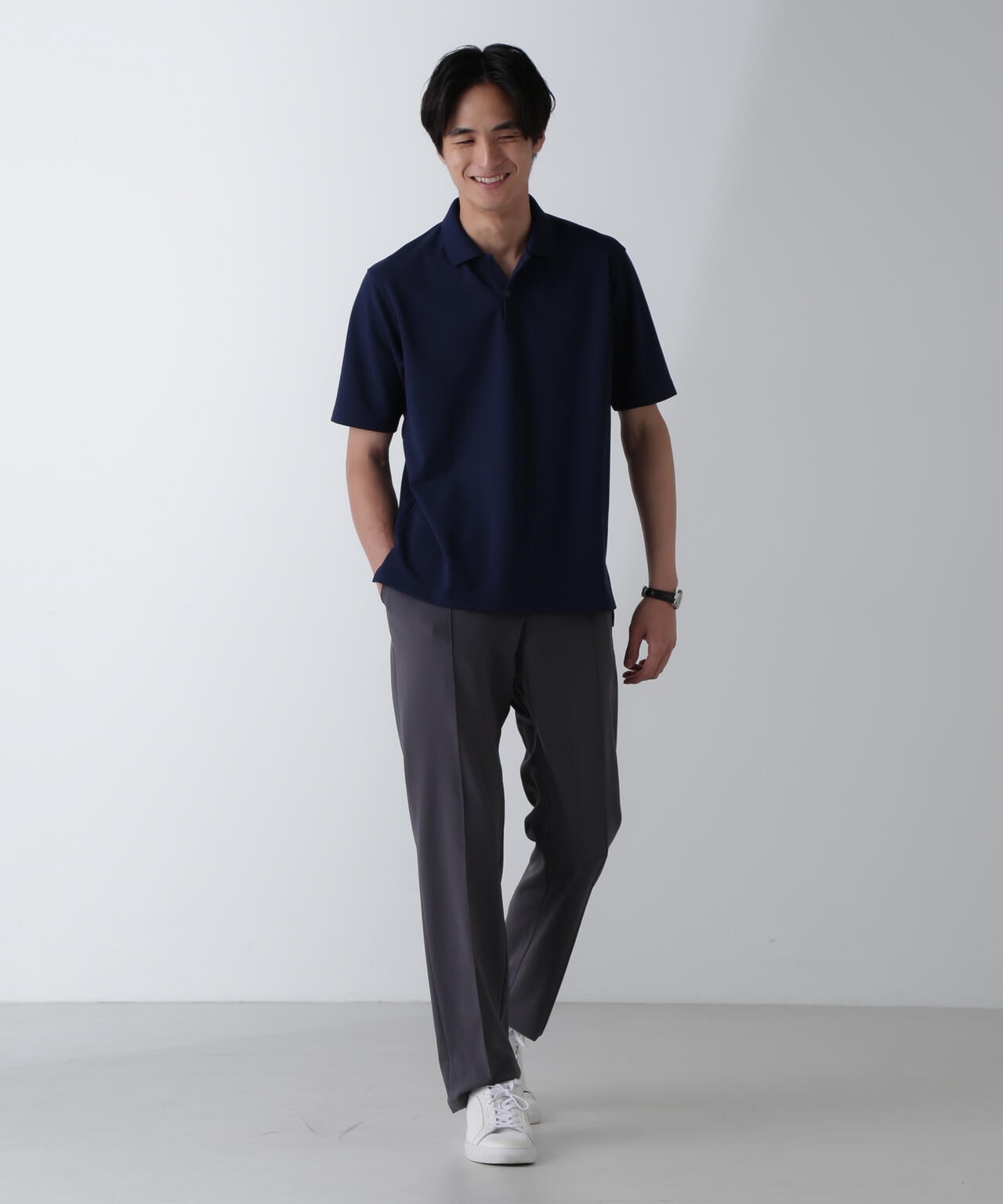 「N TROUSERS PREMIUM」AQUA RHYTHM(R)ストレッチパンツ(セットアップ可) 6684229203
