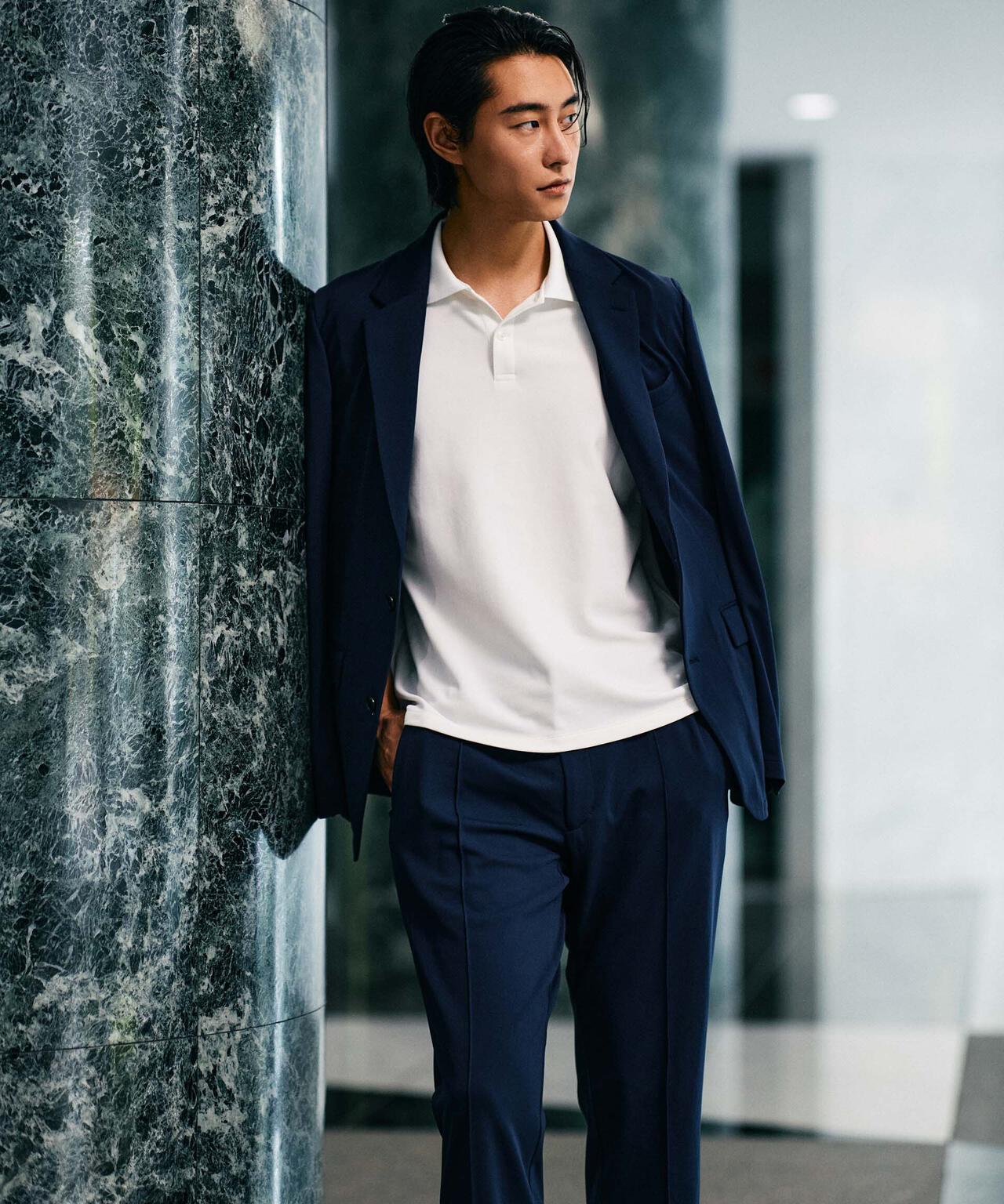 「N TROUSERS PREMIUM」AQUA RHYTHM(R)ストレッチパンツ(セットアップ可) 6684229203