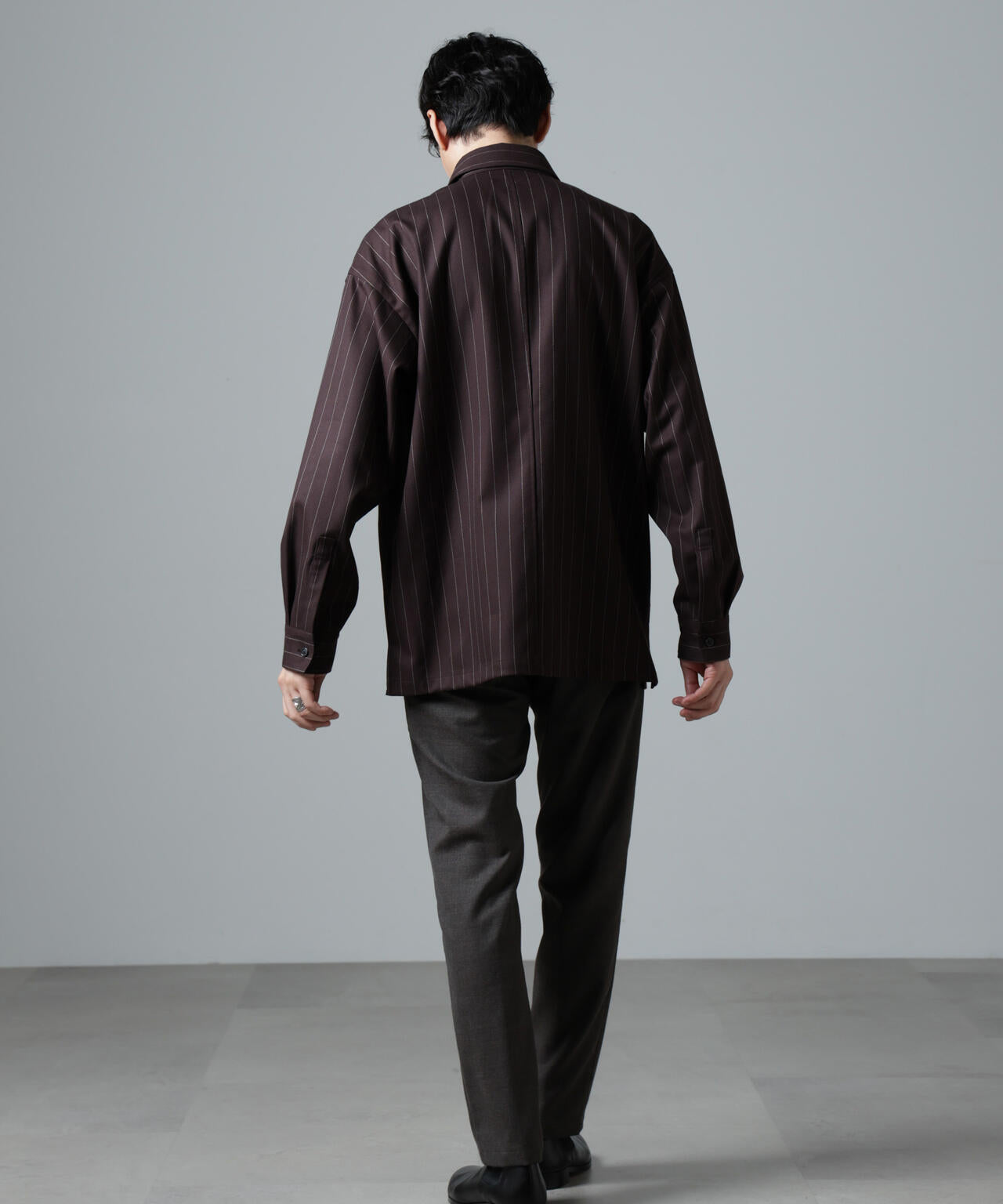 「N TROUSERS PREMIUM」RENURウール混洗えるサキソニーパンツ(セットアップ可) 6684229205