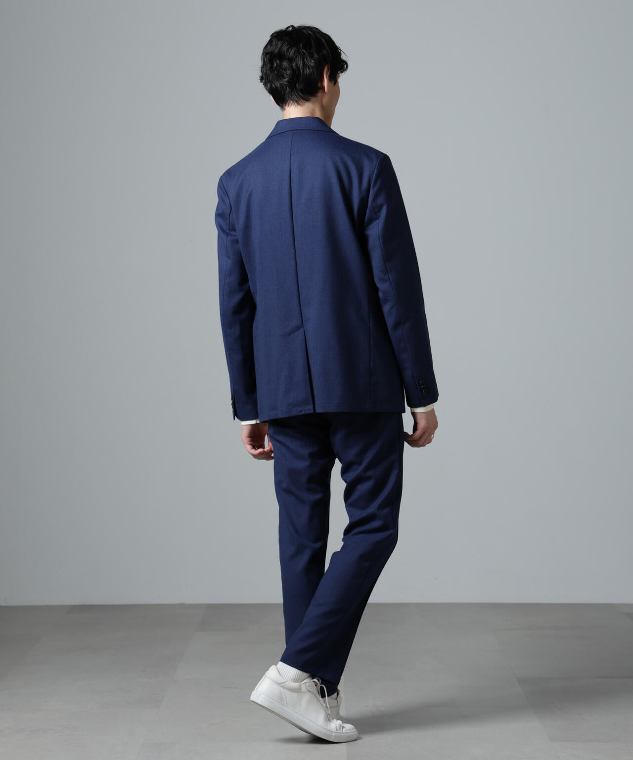 「N TROUSERS PREMIUM」RENURウール混洗えるサキソニーパンツ(セットアップ可) 6684229205