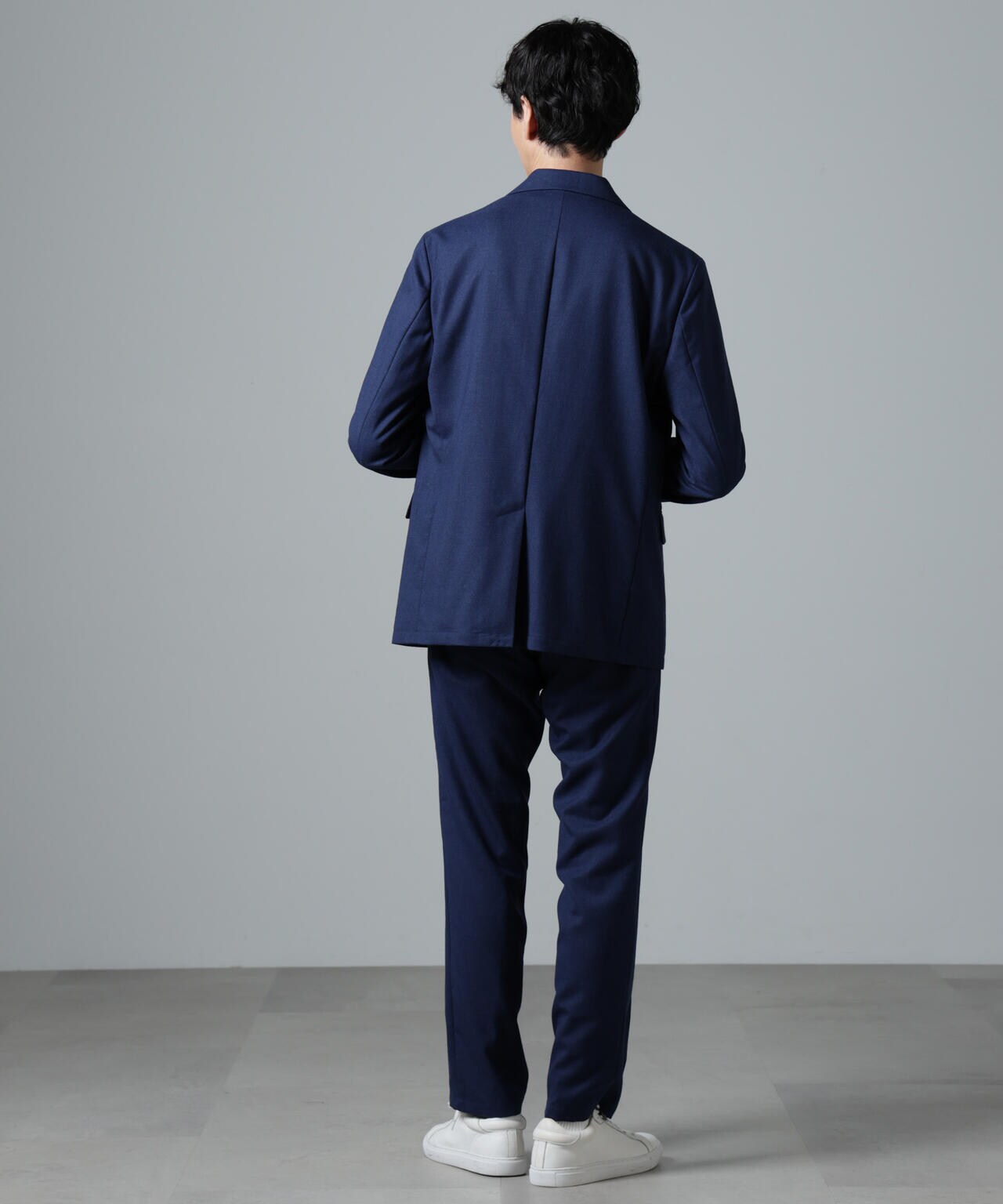 「N TROUSERS PREMIUM」RENURウール混洗えるサキソニーパンツ(セットアップ可) 6684229205